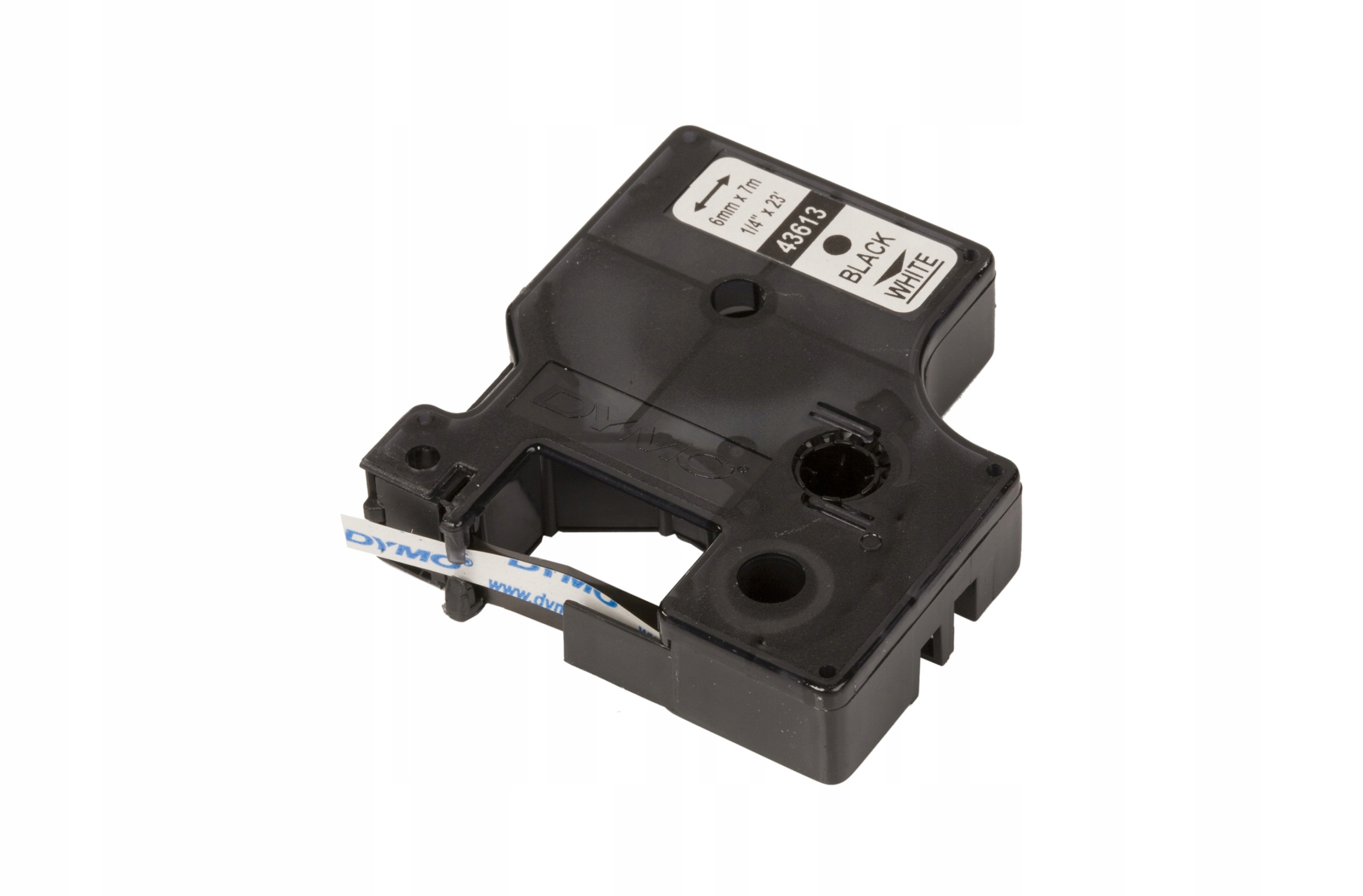 Standardowa taśma Dymo D1 6 mm x 7 m czarna/biała (S0720780)