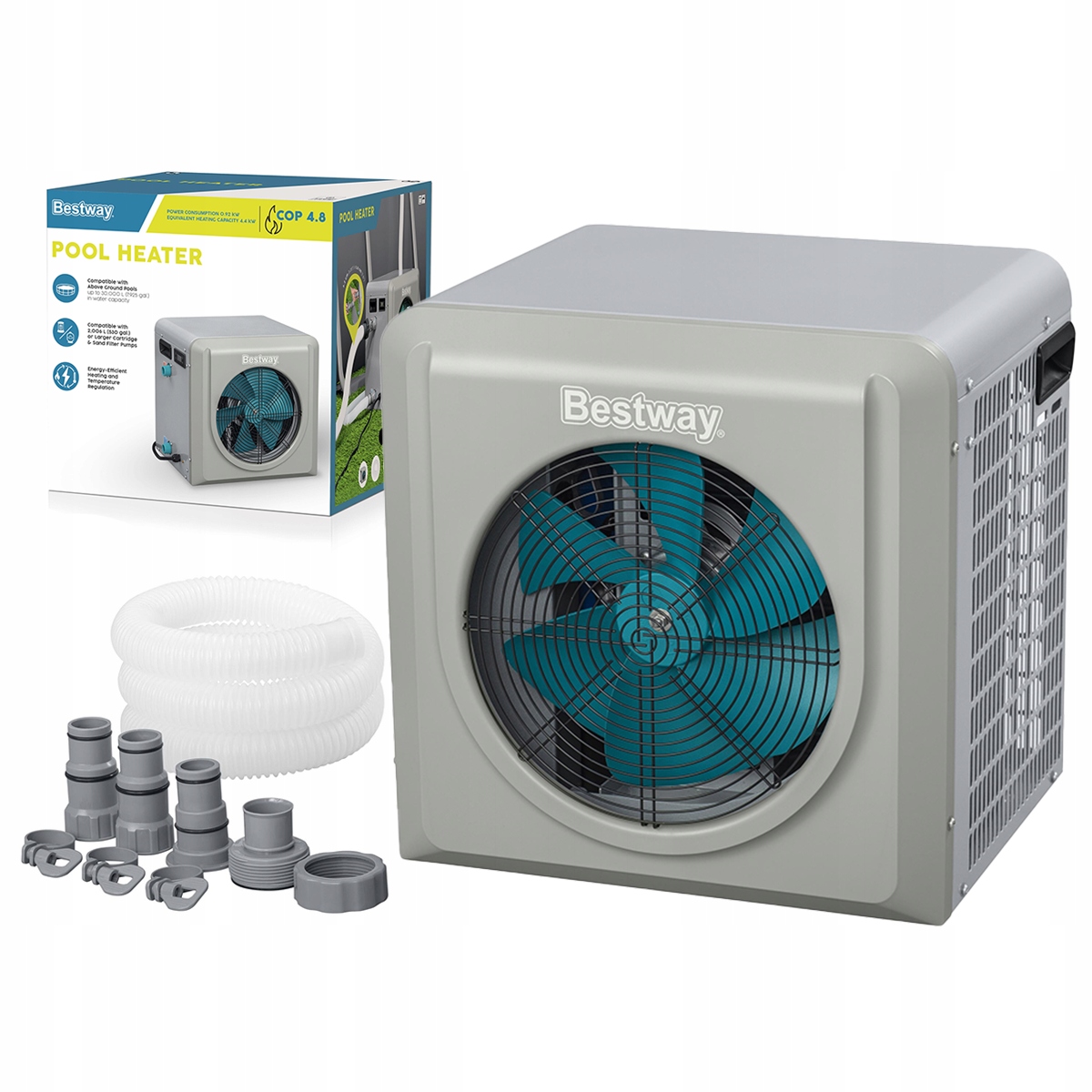 Pompa Ciepła 4,4KW do Basenu Basenowy Podgrzewacz Wody Bestway Model 2025