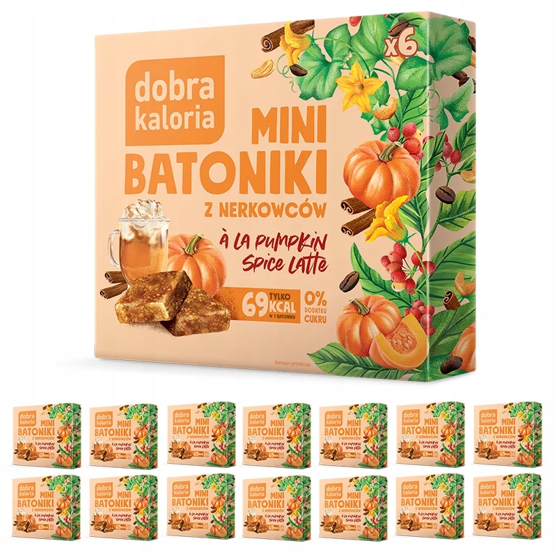 Zdrowe Mini Batoniki Z Nerkowca Pumpkin Spice Dobra Kaloria 0 Curku x 14