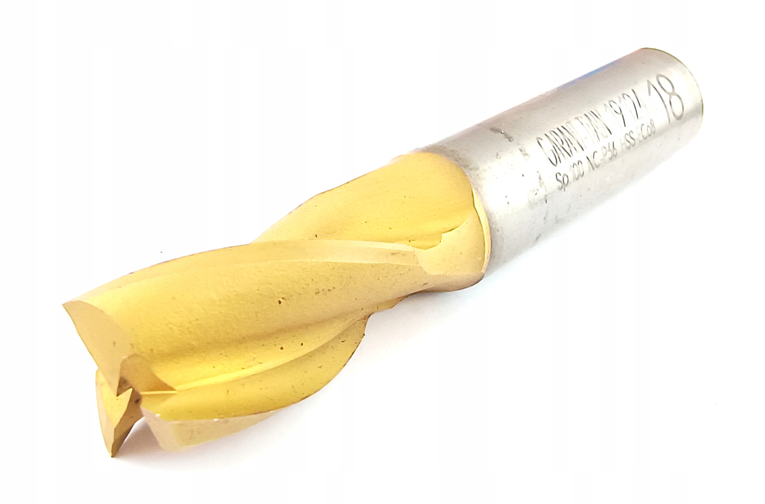 Frez 3 piórowy palcowy 3F fi 18 mm HSSCo8 kobalt