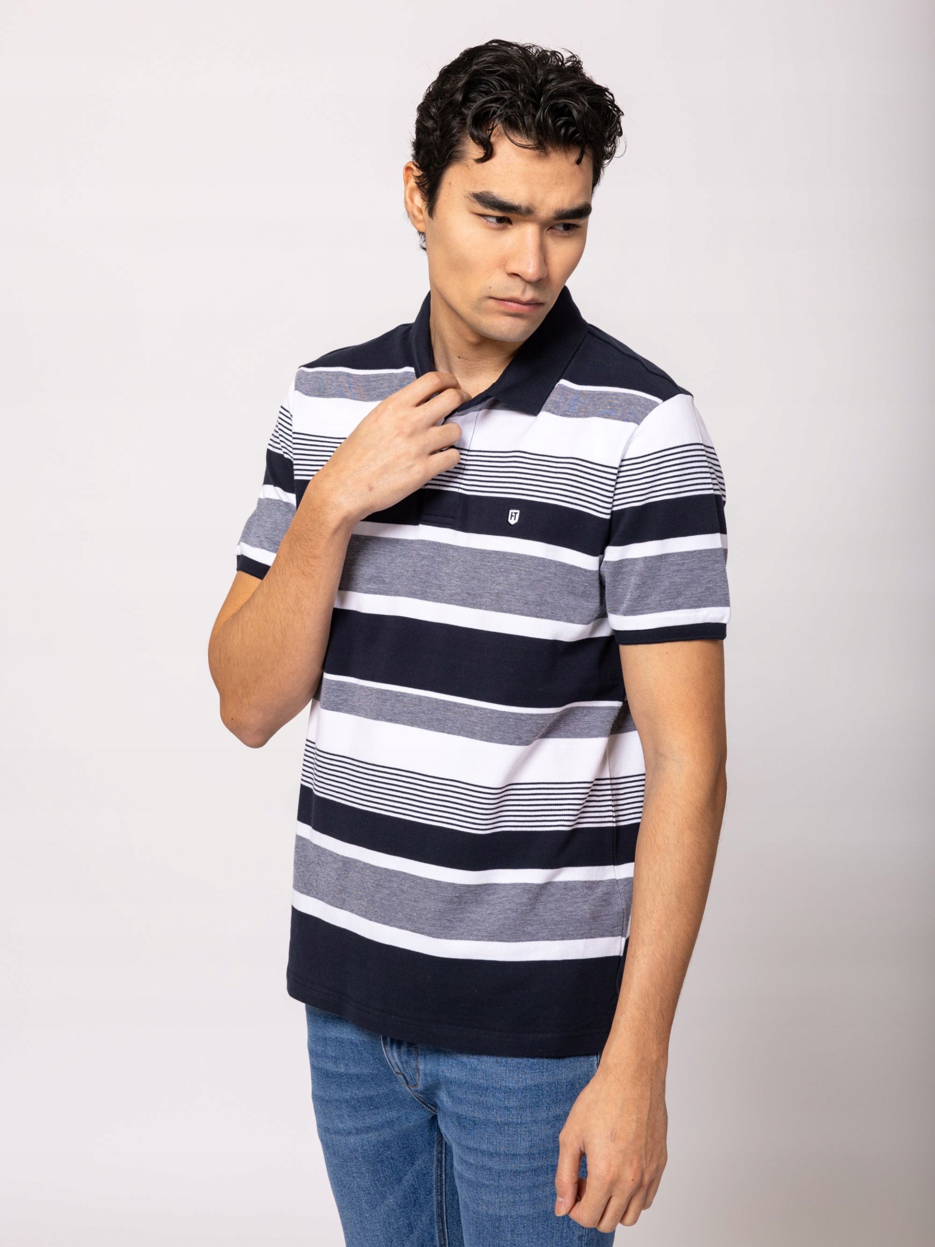 Heavy Tools Pánské Tričko Polokošile Tričko Donda Navy Tmavě Modré M