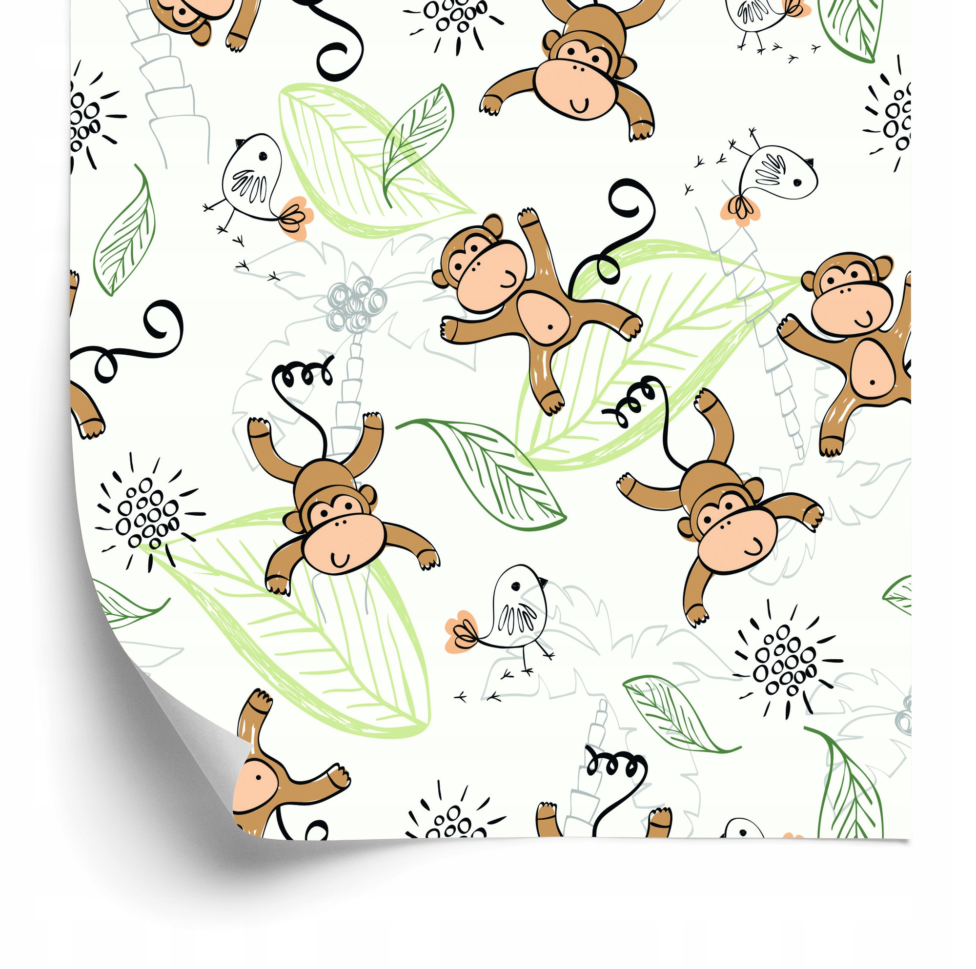 Tapeta pre deti Opice 50x1000 cm