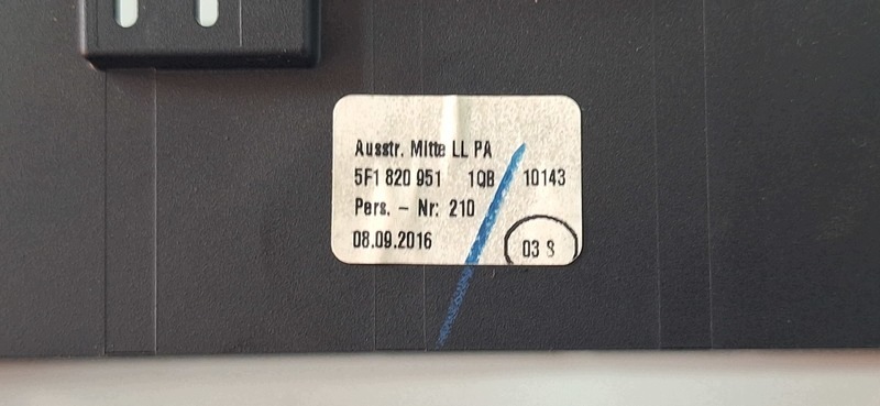 PANEL frame radio grid SEAT LEON III 5F1820951