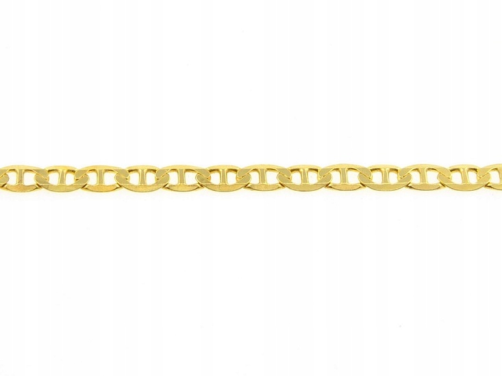 ŁAŃCUSZEK SREBRNY MĘSKI 925 ZŁOCONY MODNY I ELEGANCKI PEŁNY 50 CM + ETUI Splot Inny splot