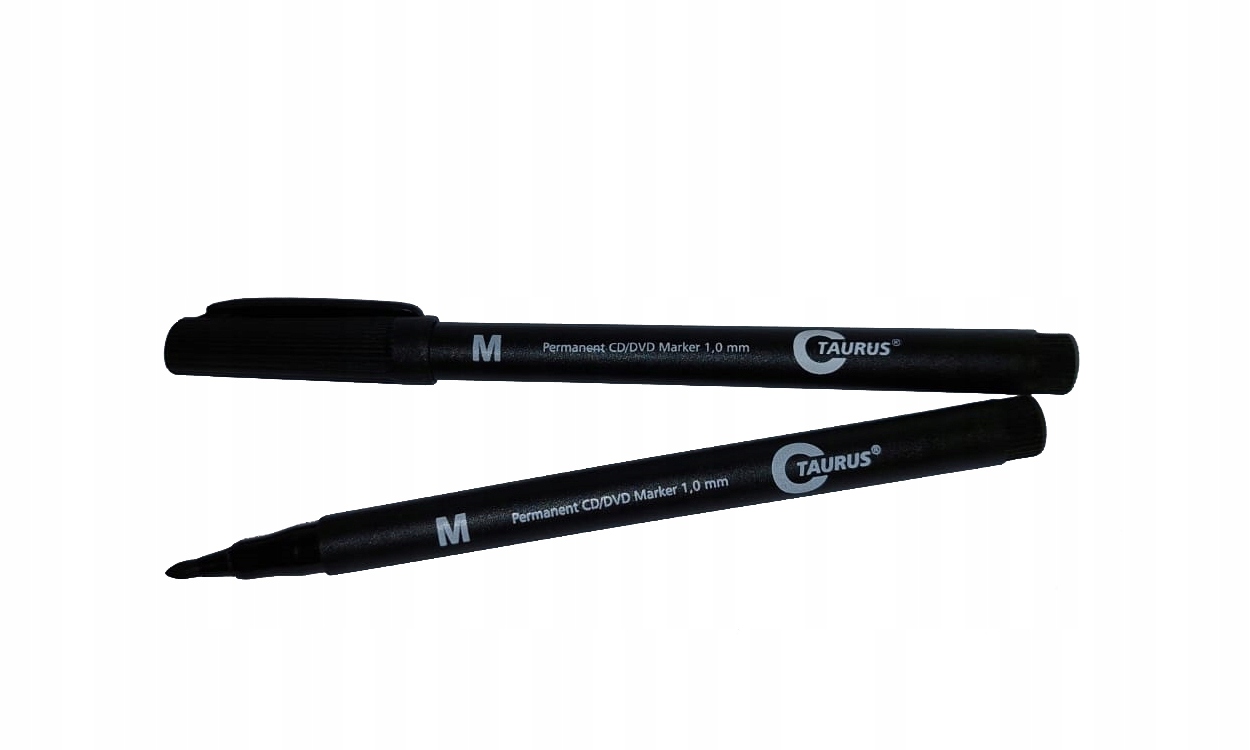 Marker CD/DVD 1mm TAURUS M TCD-01 FOLIOPIS czarny 2szt Kod producenta TCD-01