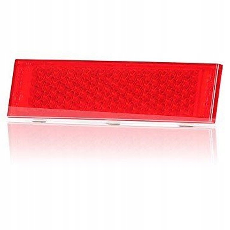 

Odblask czerwony 34x126 przyklejany samoprzylepny