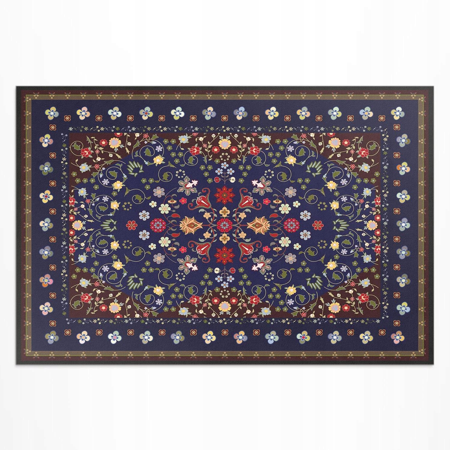Balkónový vinylový koberec Rozmer: 120 x 80 cm Krásne malé kvety, rastlinný motív