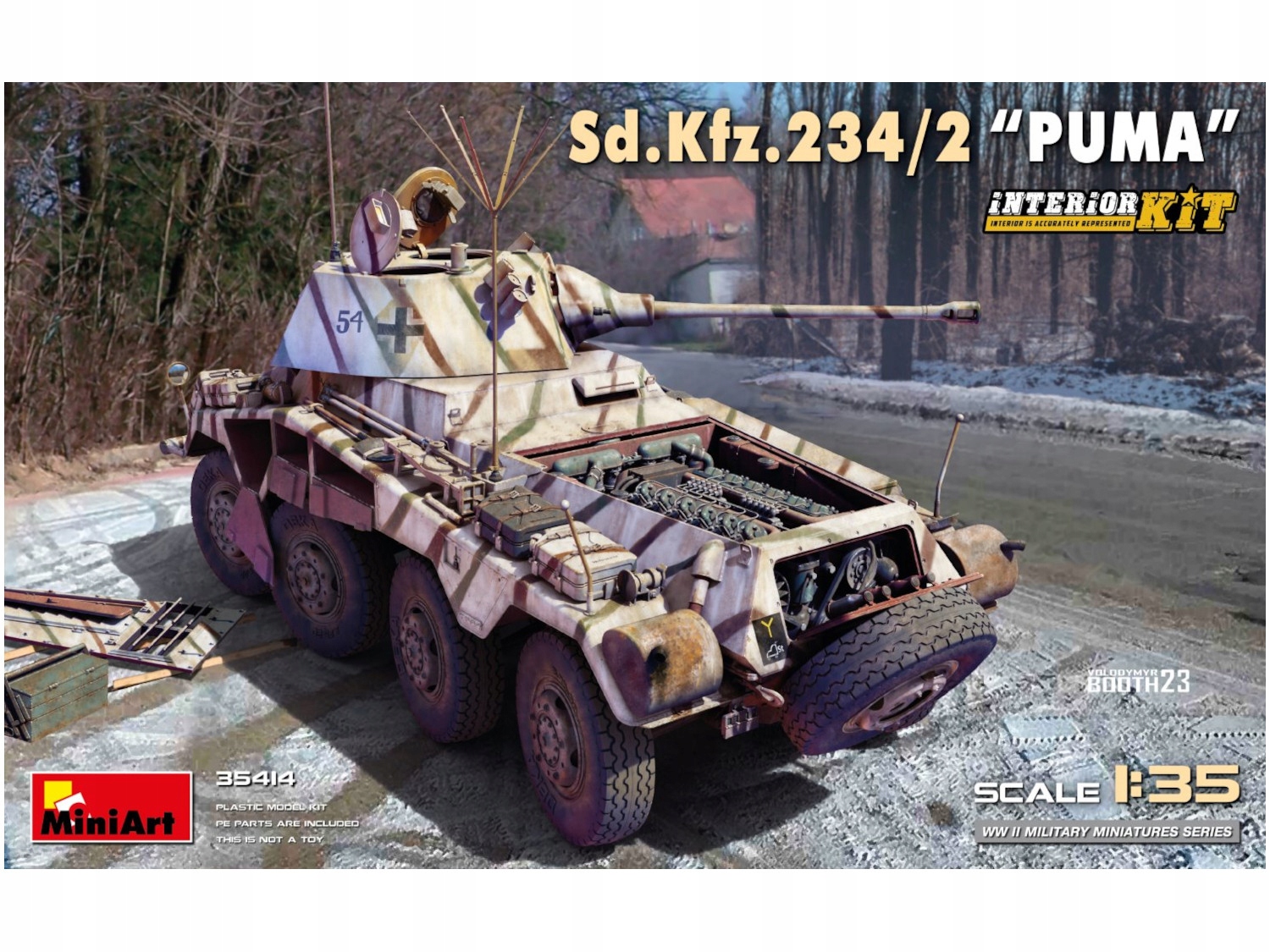 Pancéřové auto Sd.Kfz.234/2 Puma model 35414 MiniArt