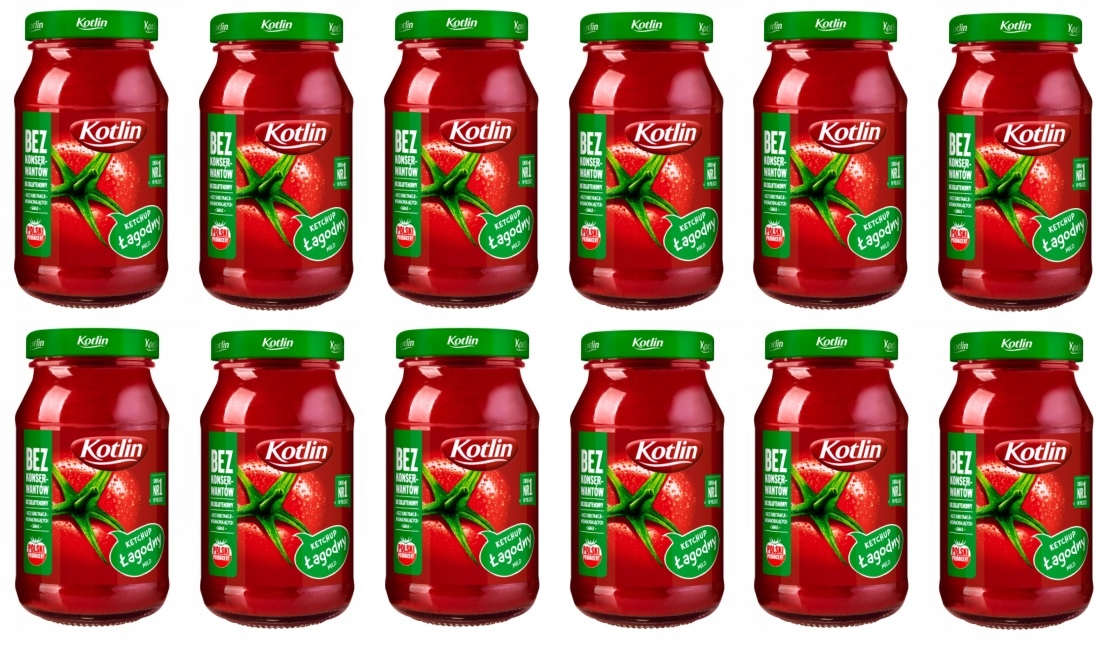 Levně 12 x 280 g Kotlin Jemný kečup Svařovací