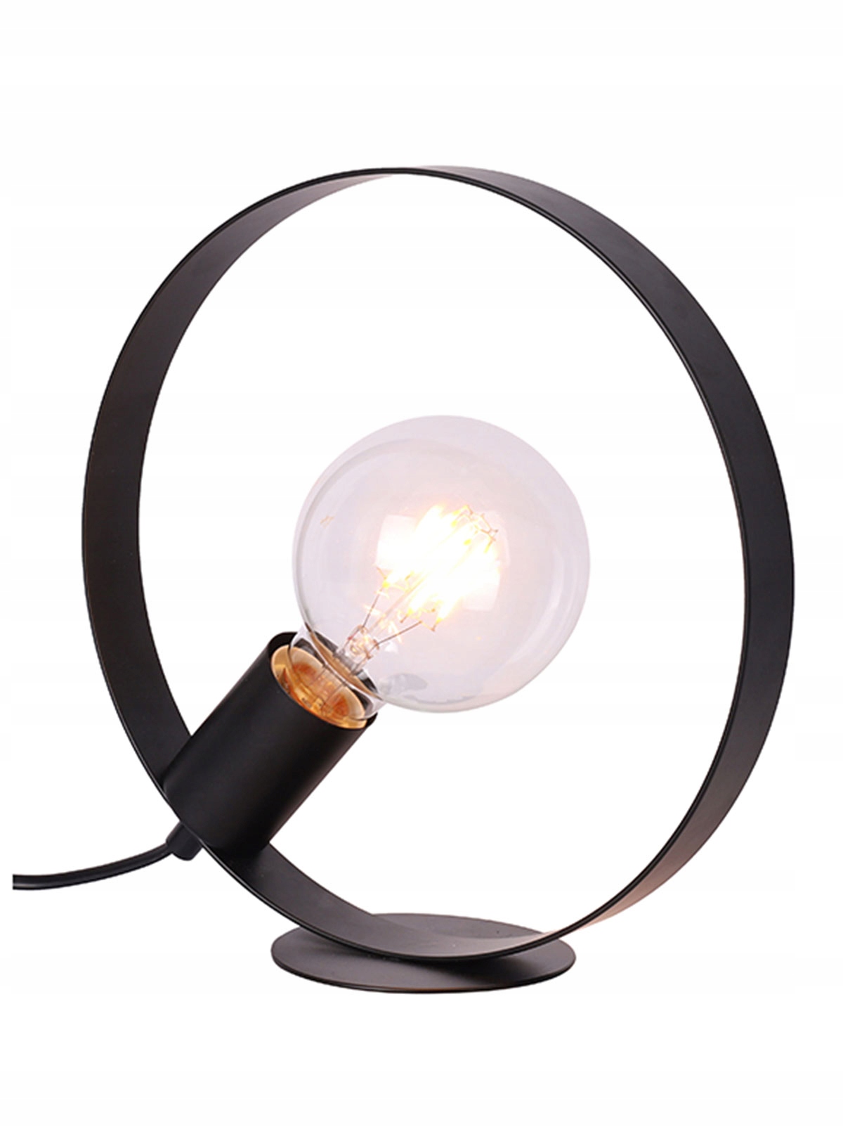 Skandinávská kovová stolní lampa Kulatá na stůl