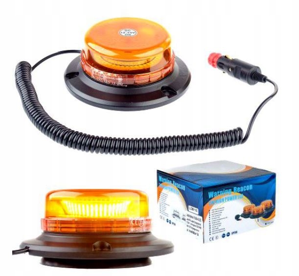 Otočná Výstražná Lampa Magnet WL400 3W Led Výkonná