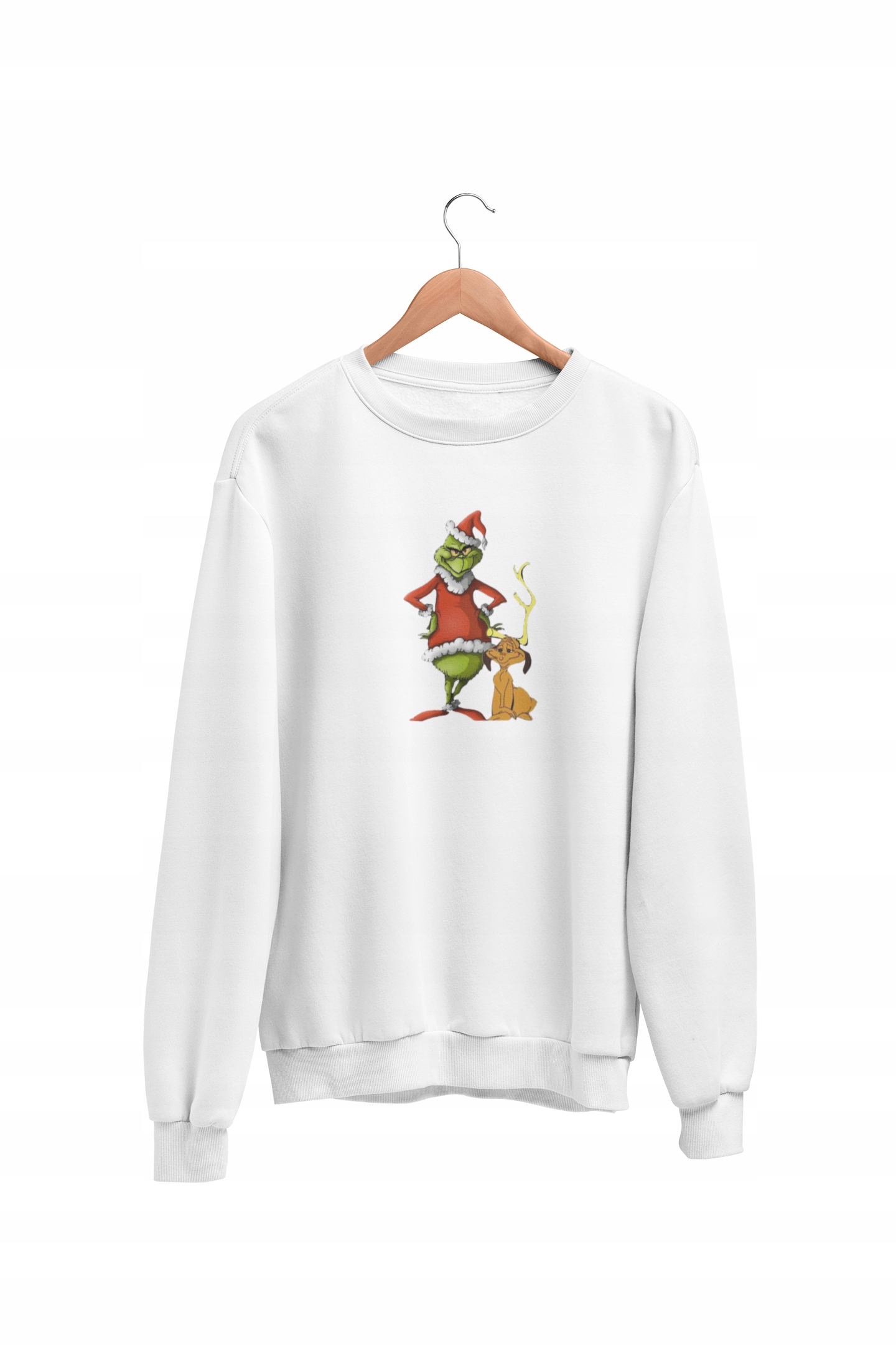 

Świąteczna Bluza The Grinch, Prezent, Biała M