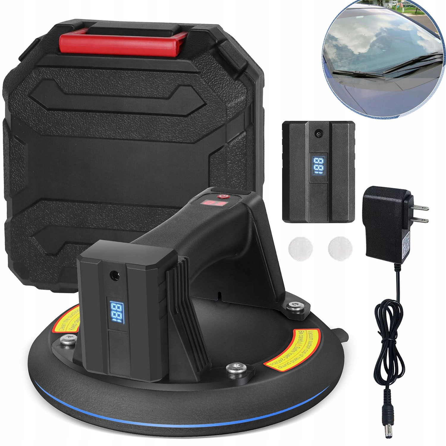 Přísavka Na Vakuové Desky Elektrická Držák Na Gres Max 200KG 1x Aku