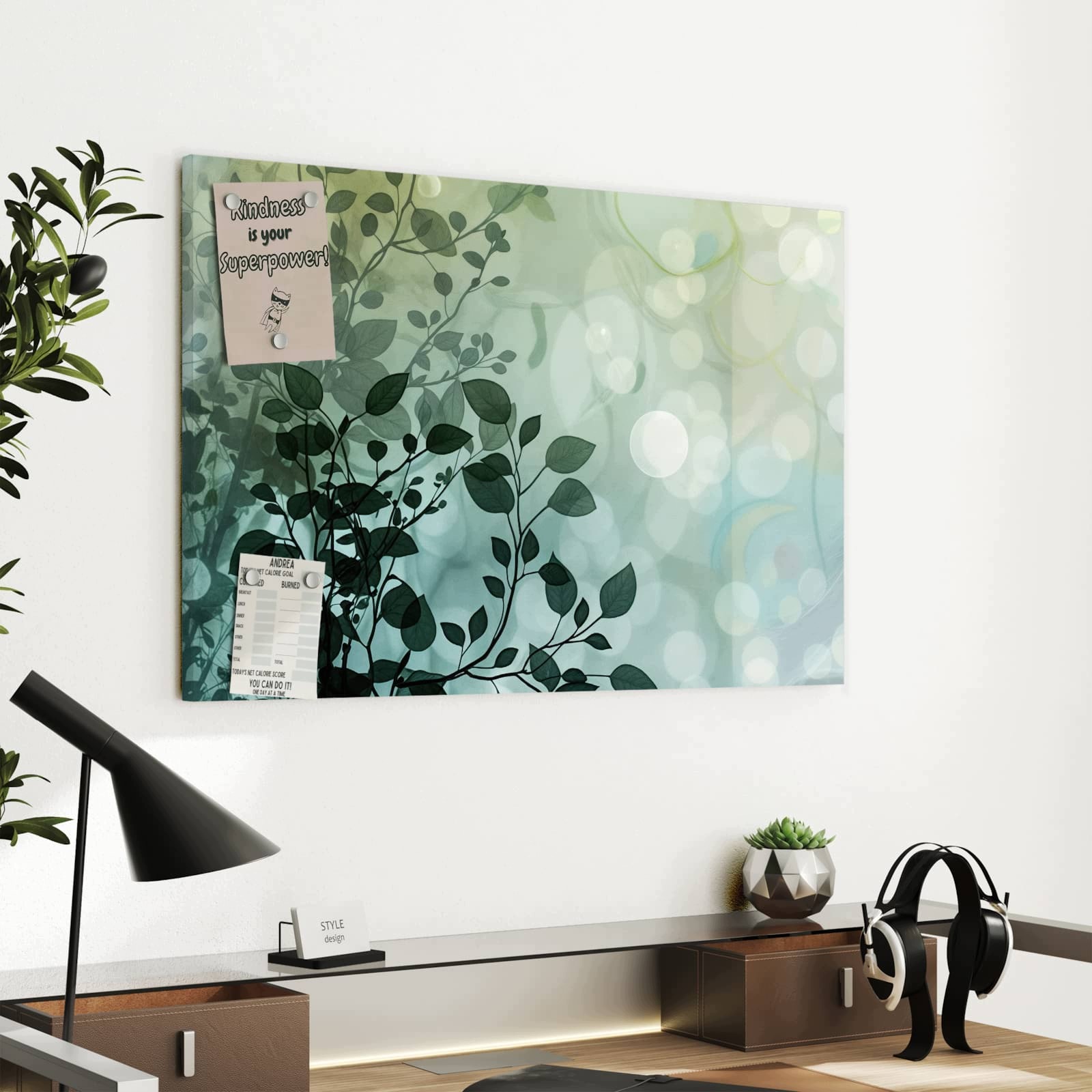 Magnetická tabule Sen listů 60 × 40 cm