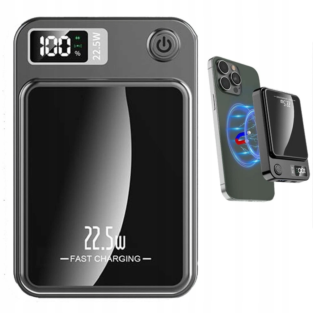 Powerbanka 10000MAH 22.5W Usb-c Usb S Bezdrátovým Nabíjením Pomocí Magsafe