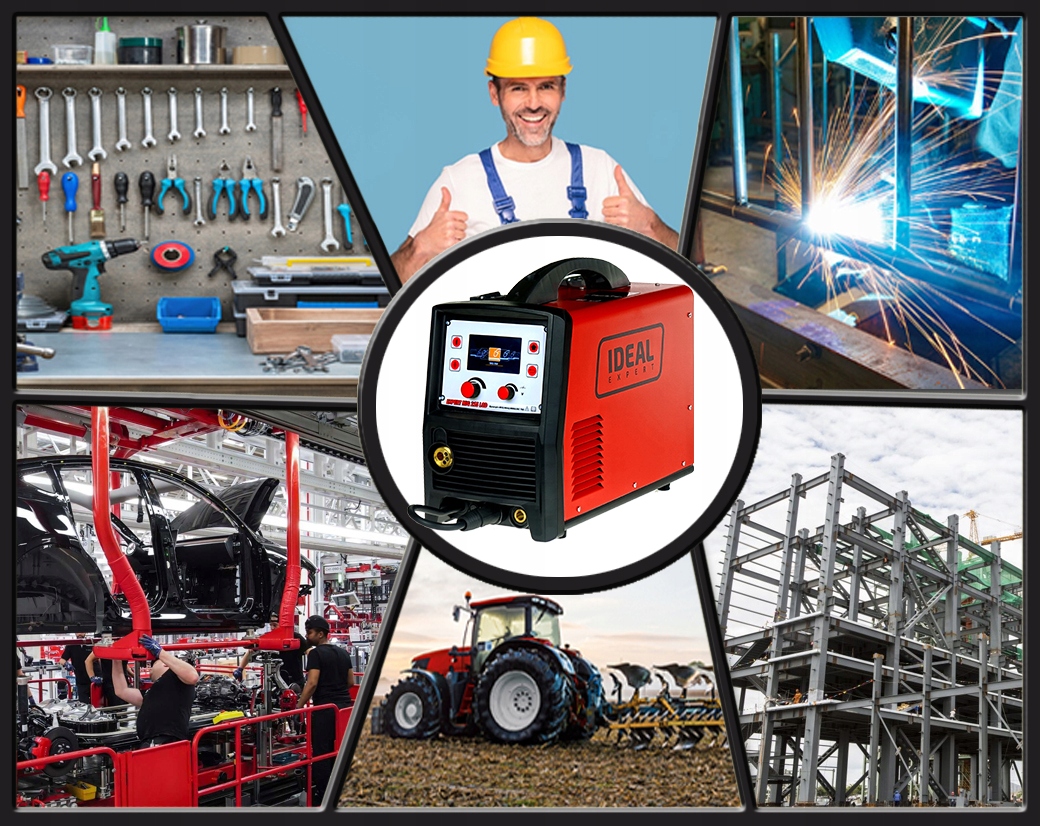 SPAWARKA MIGOMAT IDEAL EXPERT MIG 215 LCD SYNERGIA Czas cyklu pracy 60%