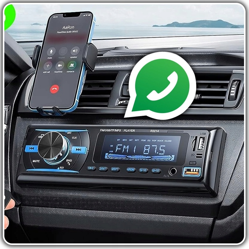 RADIO SAMOCHODOWE 1-DIN BLUETOOTH USB SD AUX MP3 MIKROFON PILOT ZESTAW Marka FLIX