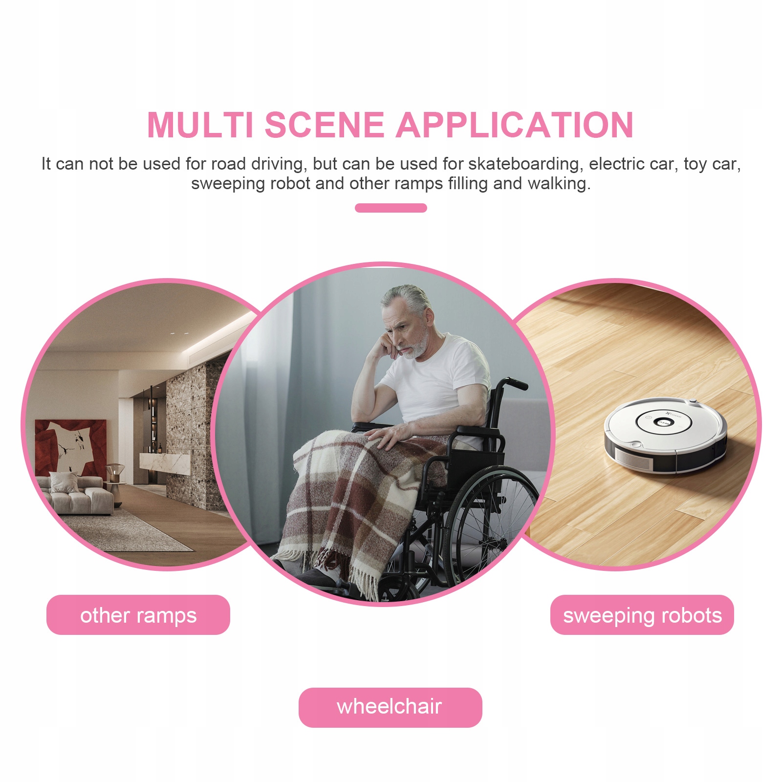 Gumowy próg rampy odkurzacza robota Marka bez marki