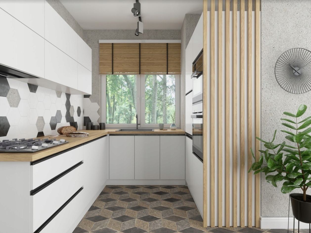 KUCHNIA NOWOCZESNA BLANKA BIAŁY MAT