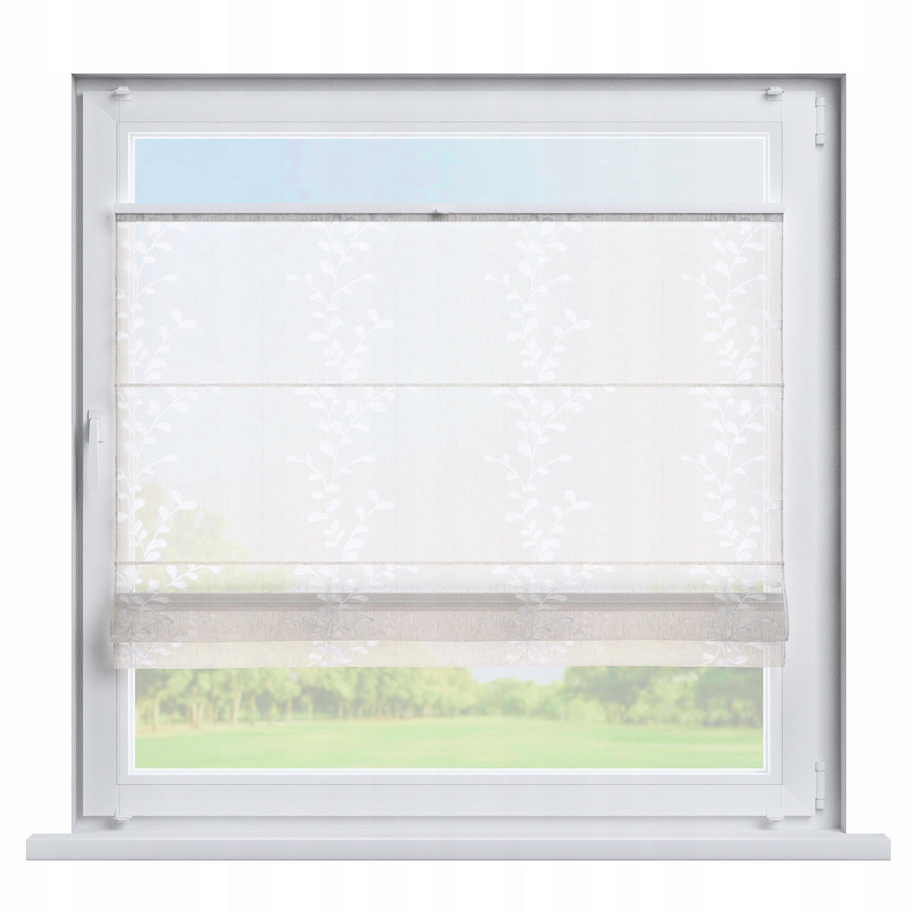 Hotová Roleta plisé Římská Sicílie 80x160 cm bílá