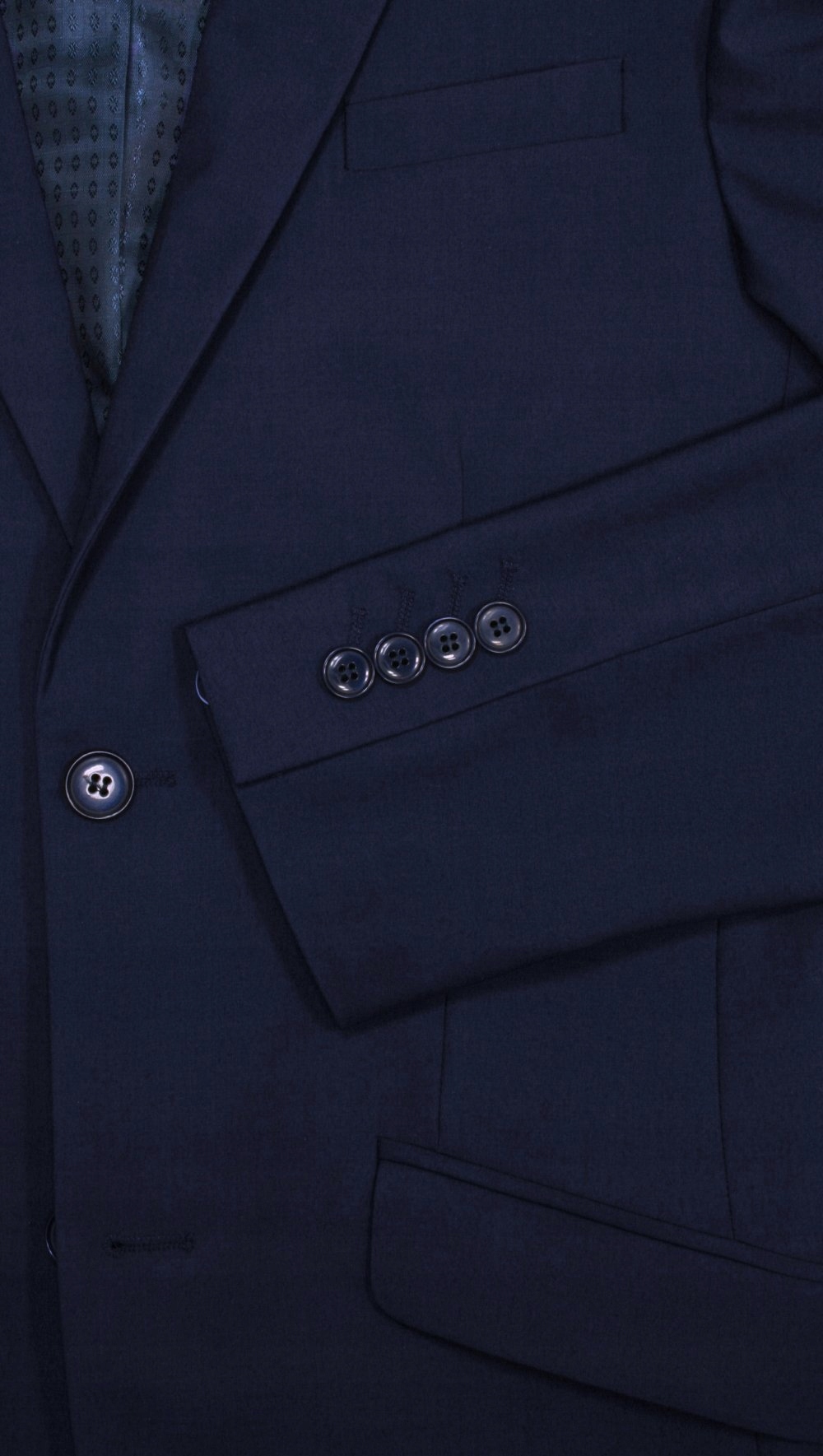 Granatowy Garnitur SUPER SLIM - UN SARTO 176/92/78 Rozmiar 46