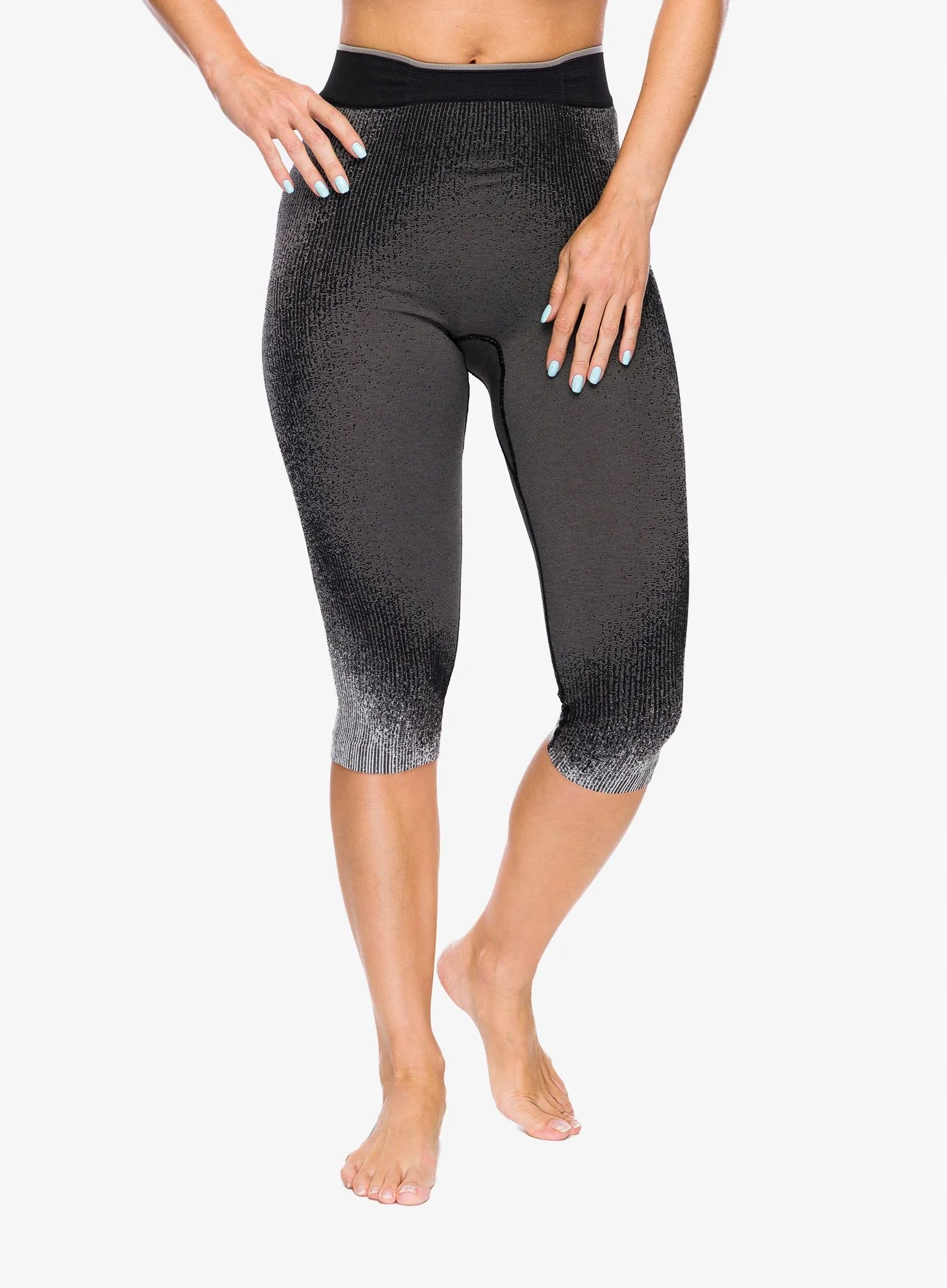 Dámské termoaktivní legíny Odlo Performance Warm Blackcomb 3/4 black Xs