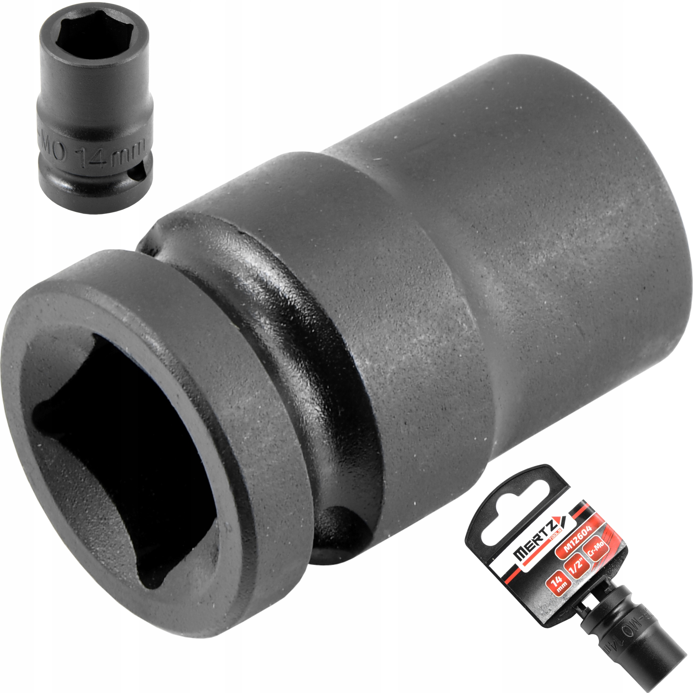 Nasadka udarowa Mertz klucz nasadowy sześciokątna Cr-Mo M12604 1/2" 14 mm