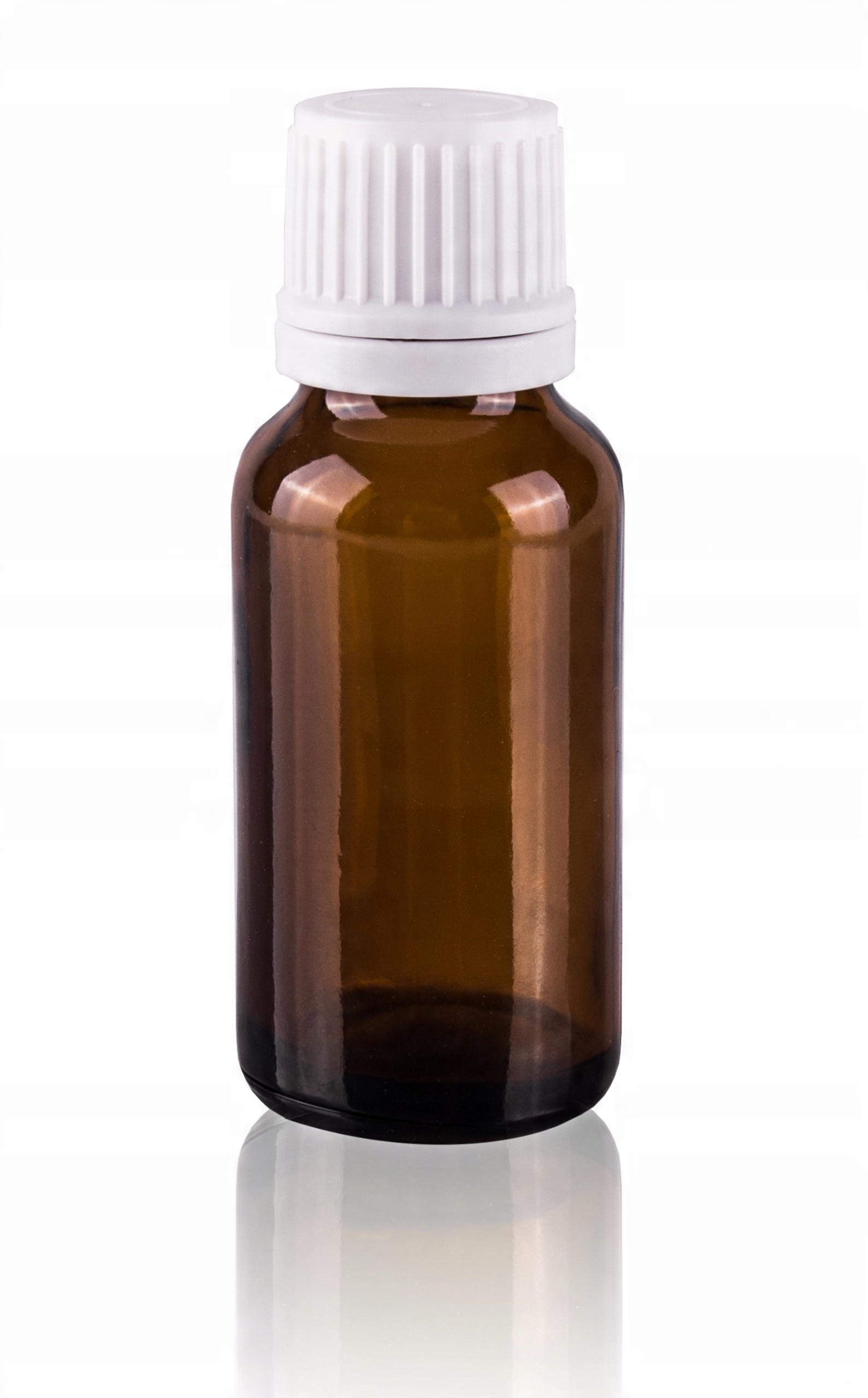 

Butelka szklana brązowa 20ml z nakrętką białą