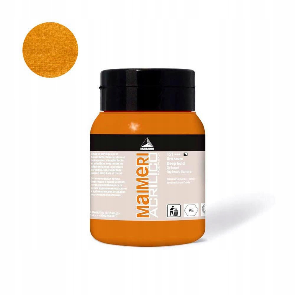 Barva akrylová Deep gold 151 500ml Maimeri Acrilico