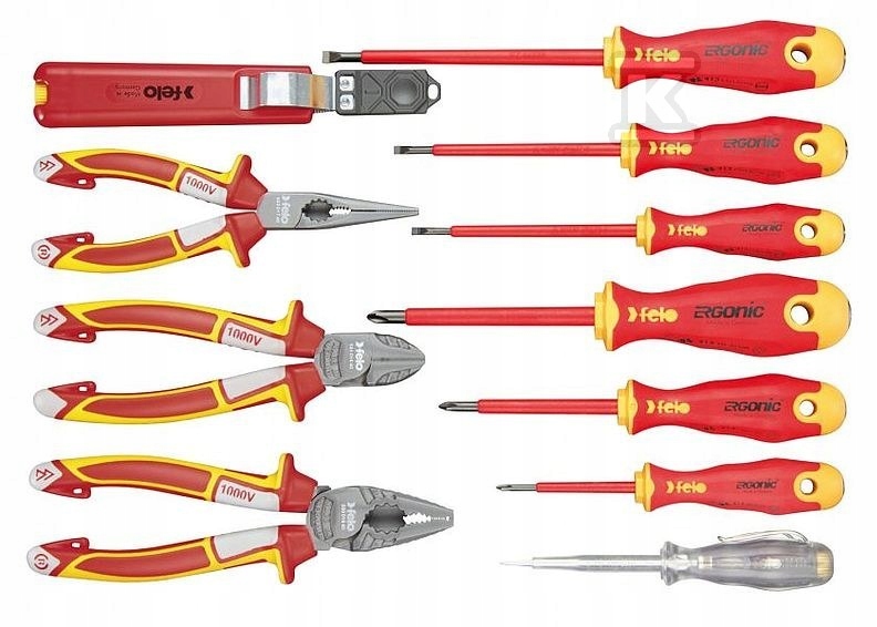 Zestaw 11 Narzędzi Dla Elektryka W Etui Felo FL41381104