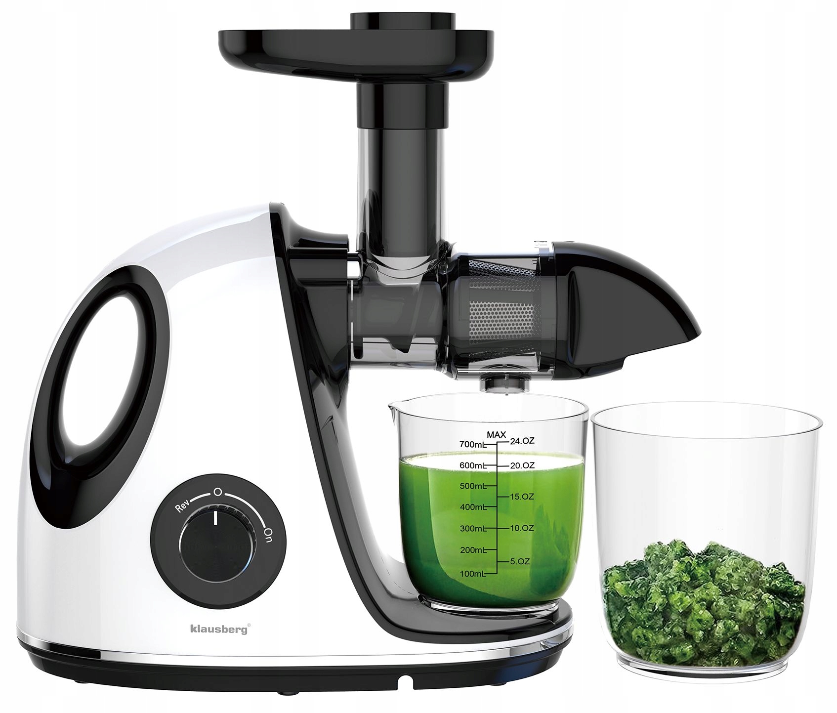 Pomaloběžný odšťavňovač 150 W, šťáva z zeleniny a ovoce Cold Press Klausberg 7864