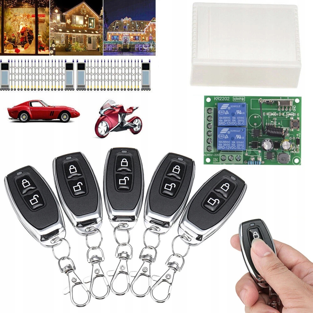 Relé spínače bezdrátového dálkového ovládání 5 Pilotů