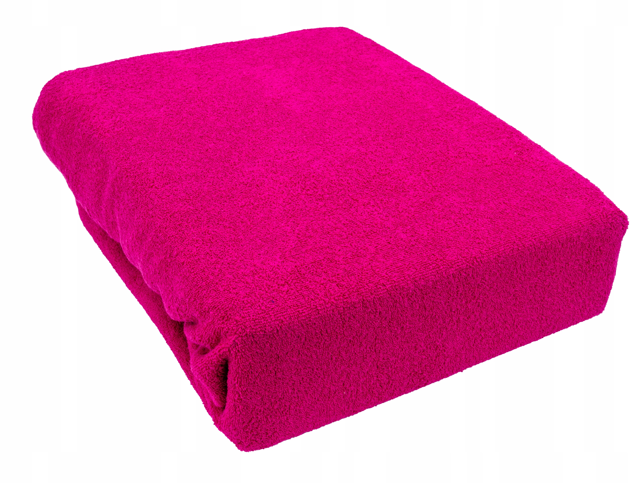 

Prześcieradło frotte z gumką 180x200 fuksja Grube