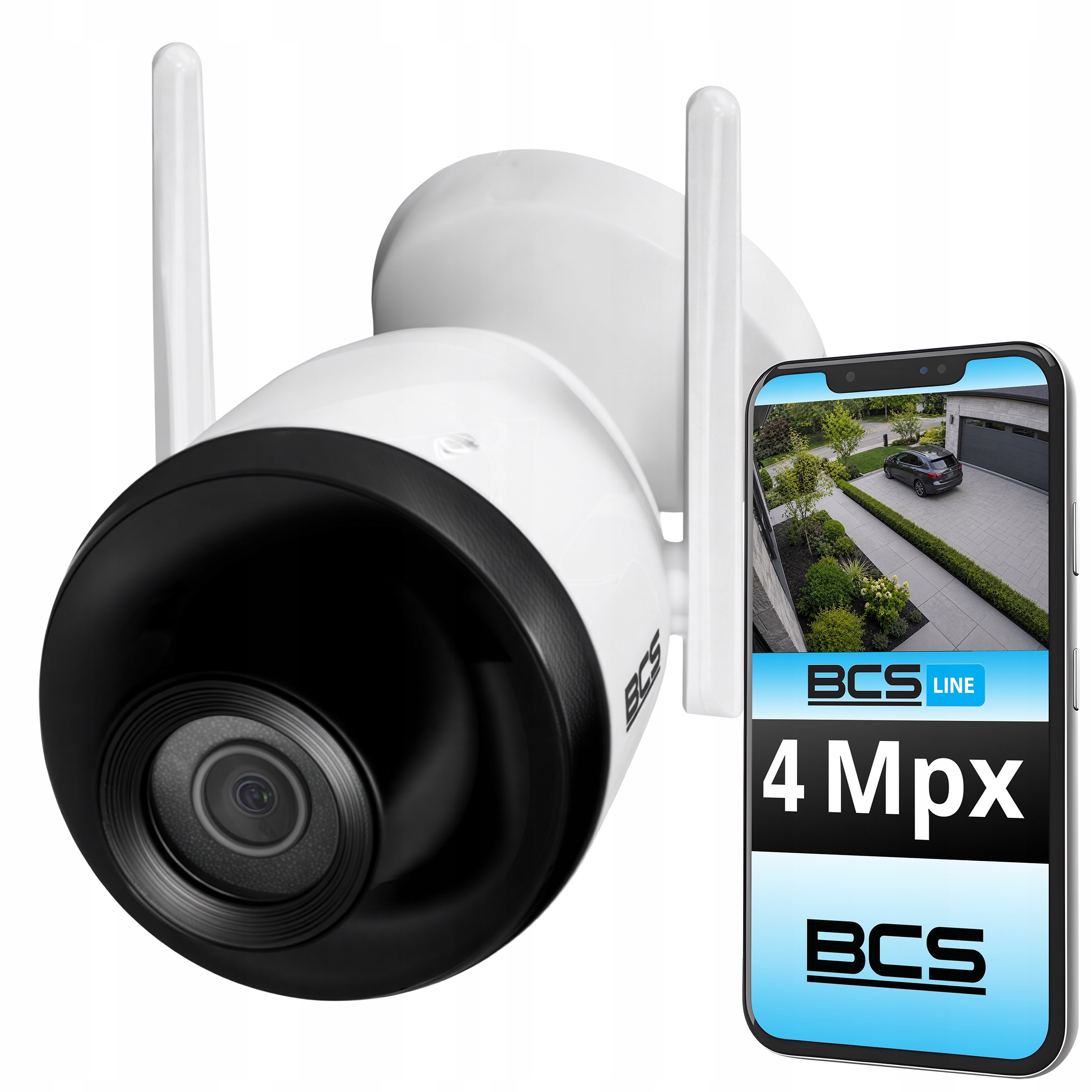Ip Wifi Kamera Bcs Line 4MPX Tubusový Externí Slot Na Kartu Detekce Alarmu