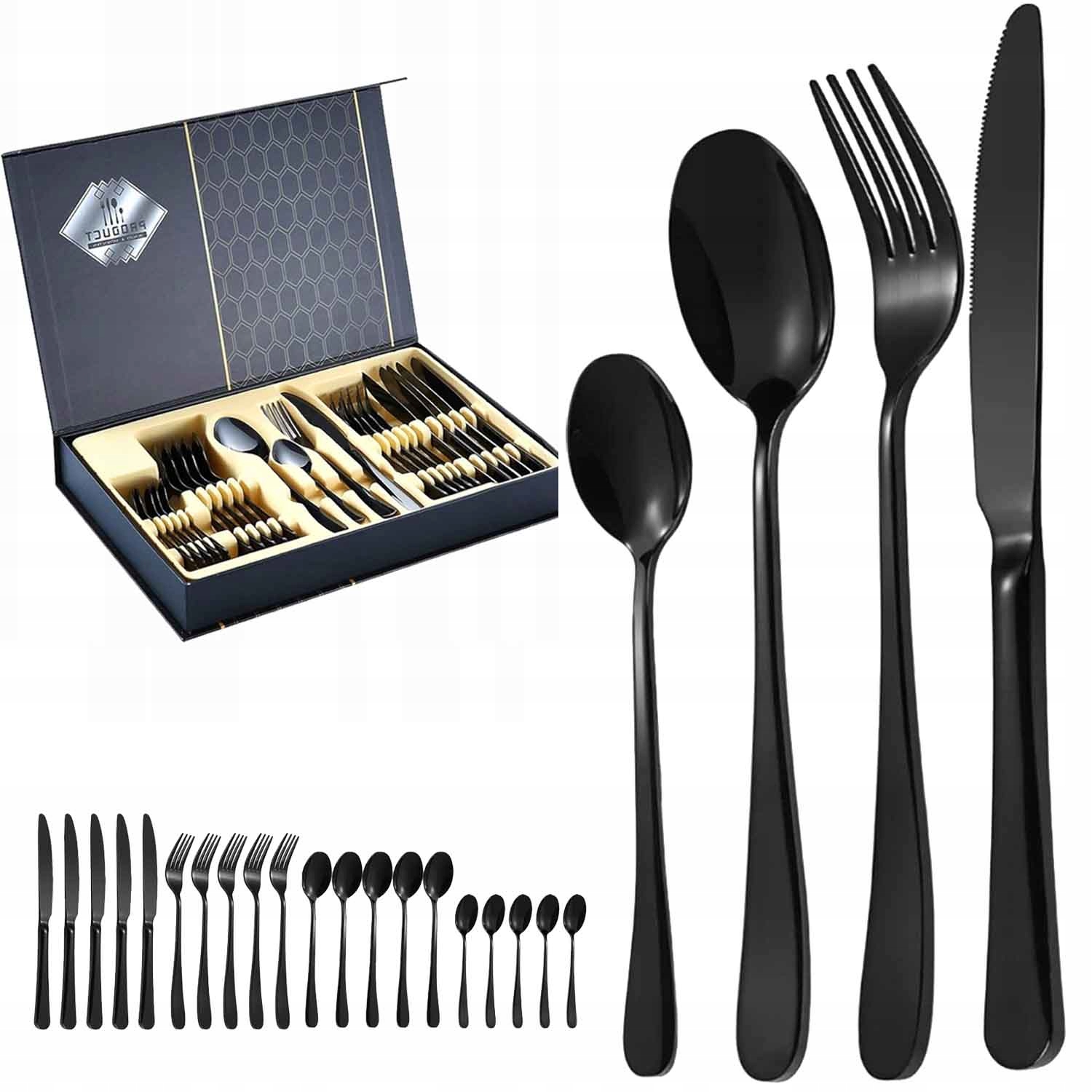 Sada příborů 24 dílů Příbory Sada pro 6 osob