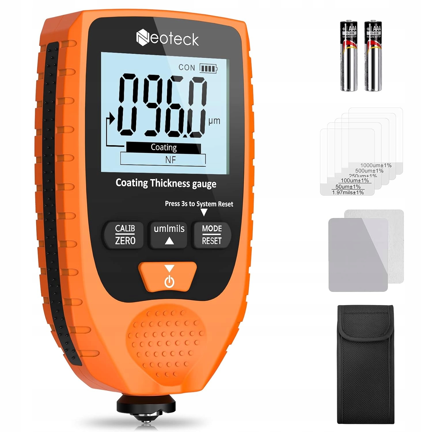 Merač Hrúbky Laku Lakovacieho Náteru Neoteck Displej LCD Pro