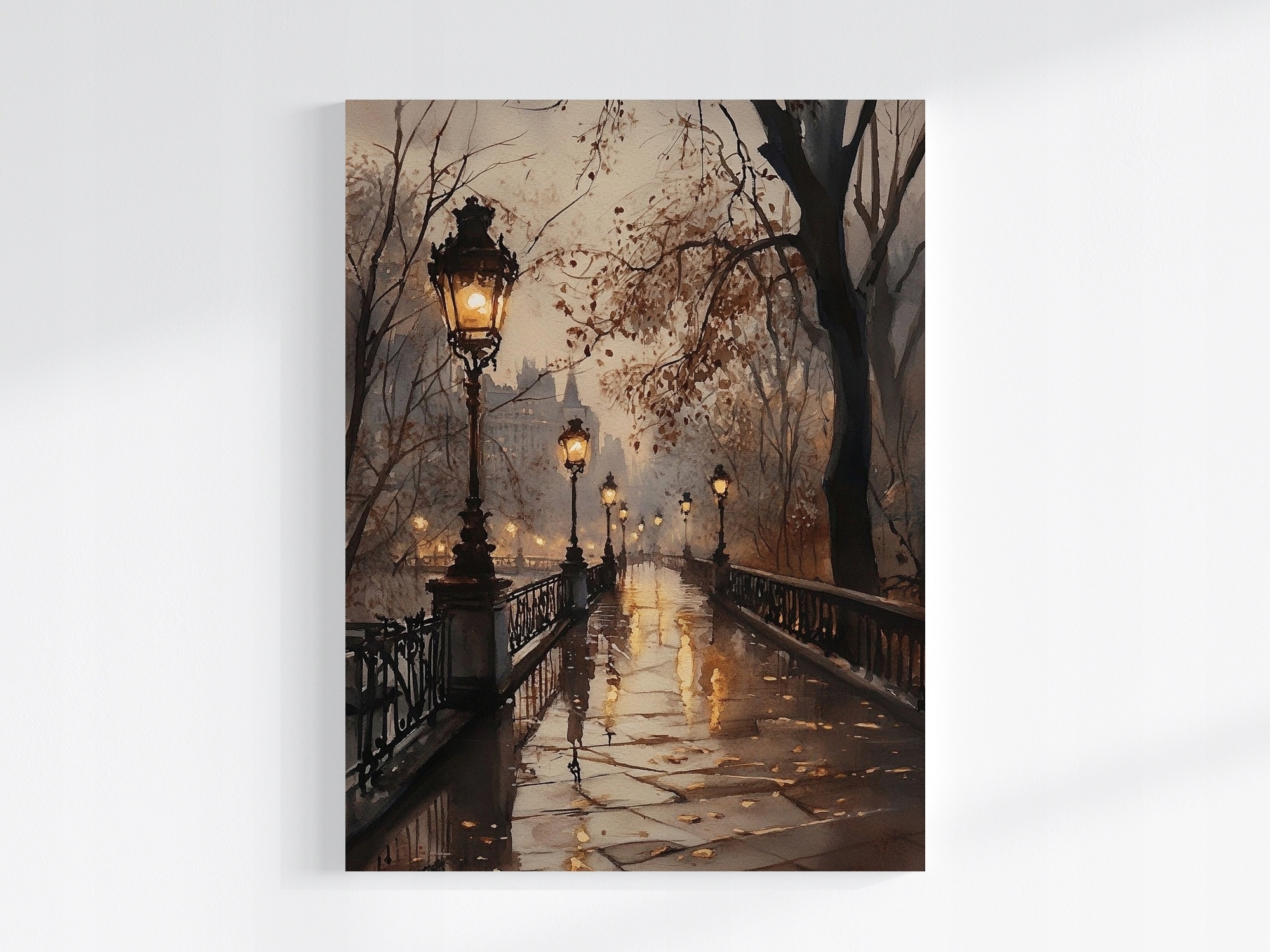 Obraz Na Plátně Canvas Krajina Park Cesta Aleja Stezka Večer 60x80