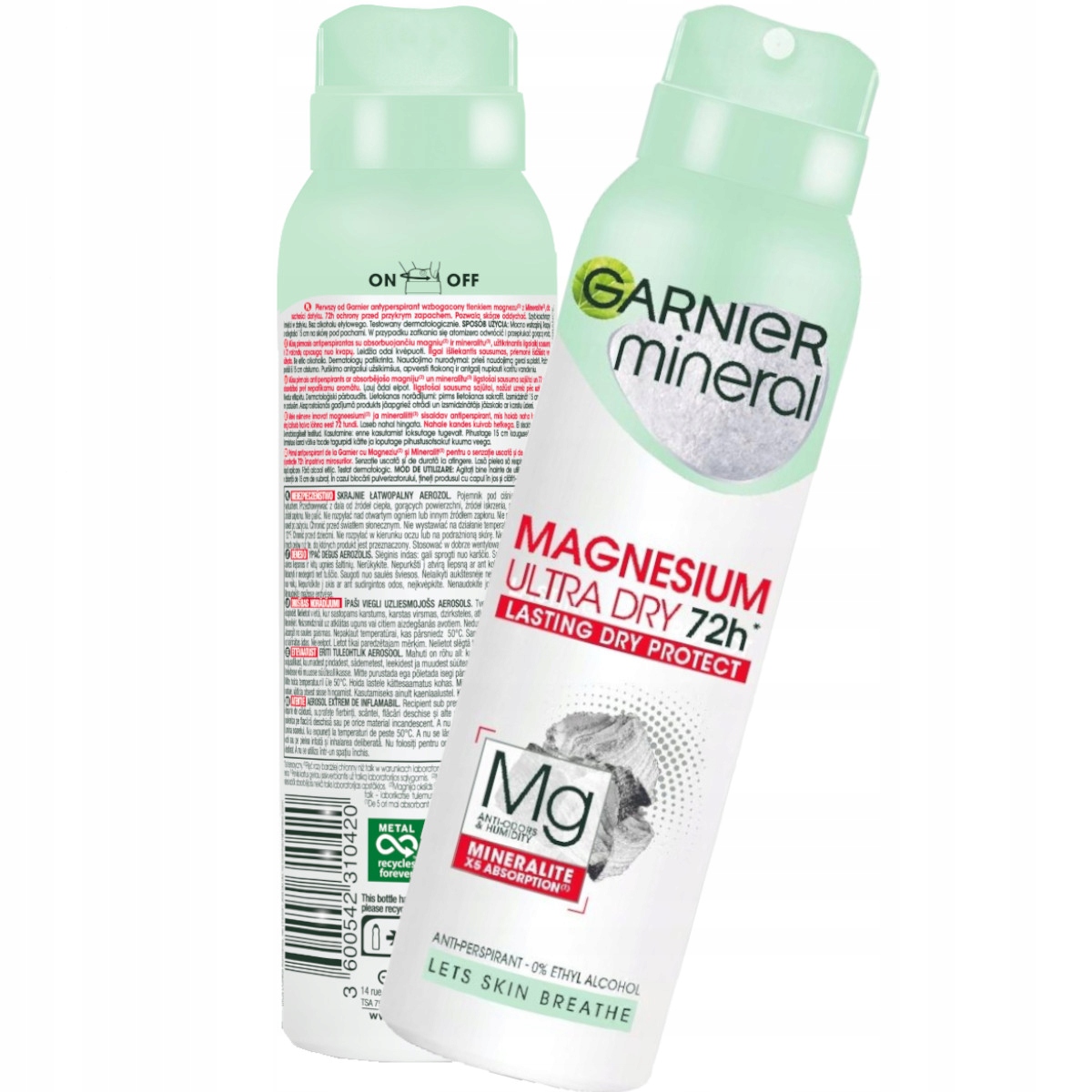 GARNIER WOMAN DEO MAGNESIUM ULTRA DRY 72h spray 14898071996 Allegro.pl