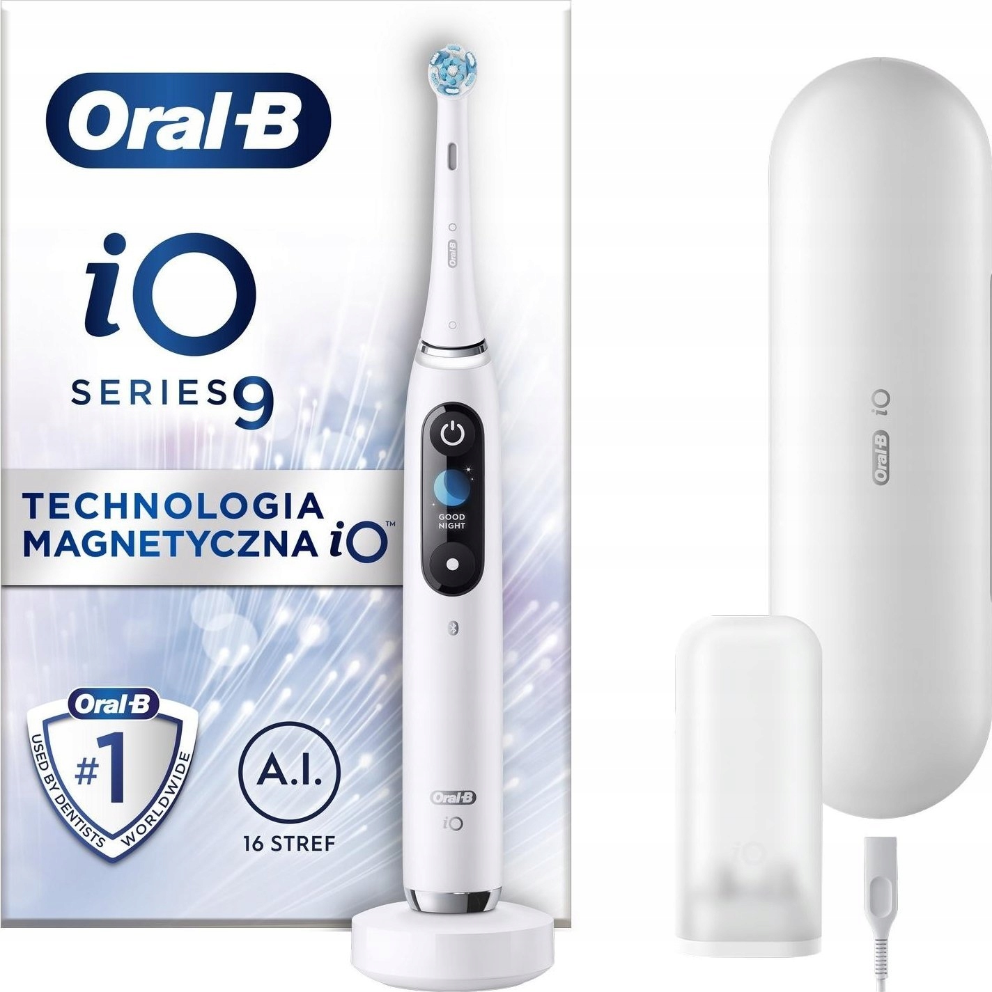 Szczoteczka Elektryczna Magnetyczna Do Zębów Oral-b I09 Biała Alabaster