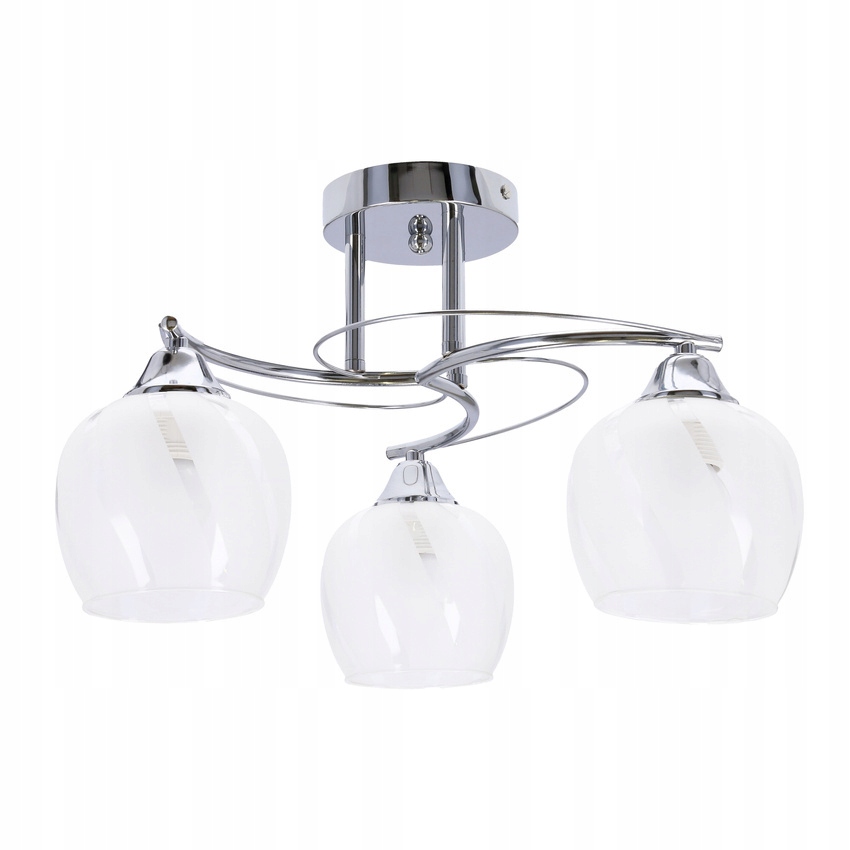 Prego lampa sufitowa chromowy E27 klosz bezbarwny 33-09456