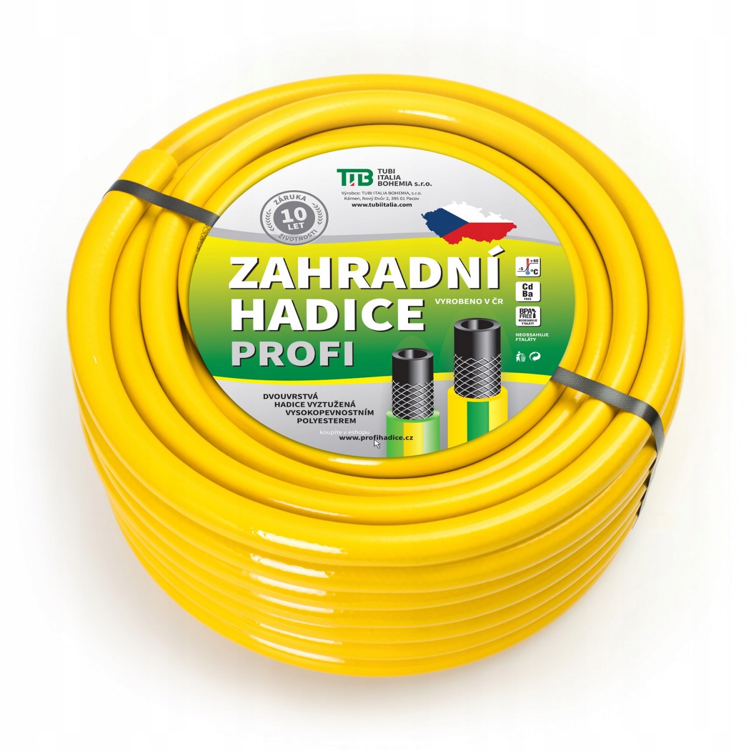 Zahradní hadice žlutá Profi 3/4" 50 m