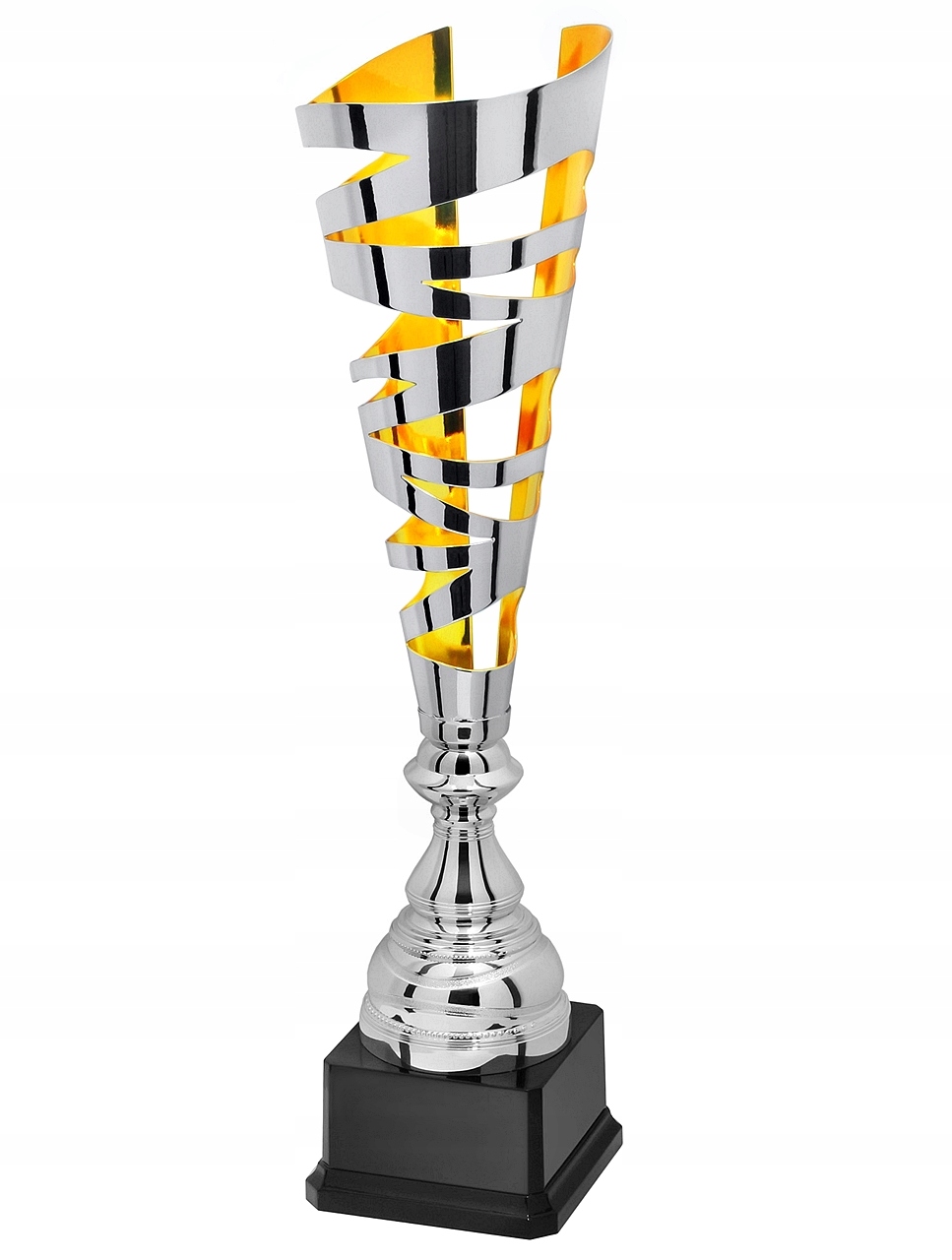 X660C kovový pohár Multicut, barva stříbrno-zlatá, výška H-435 mm, R-