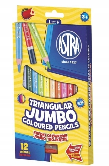 

Astra, Kredki ołówkowe Jumbo,