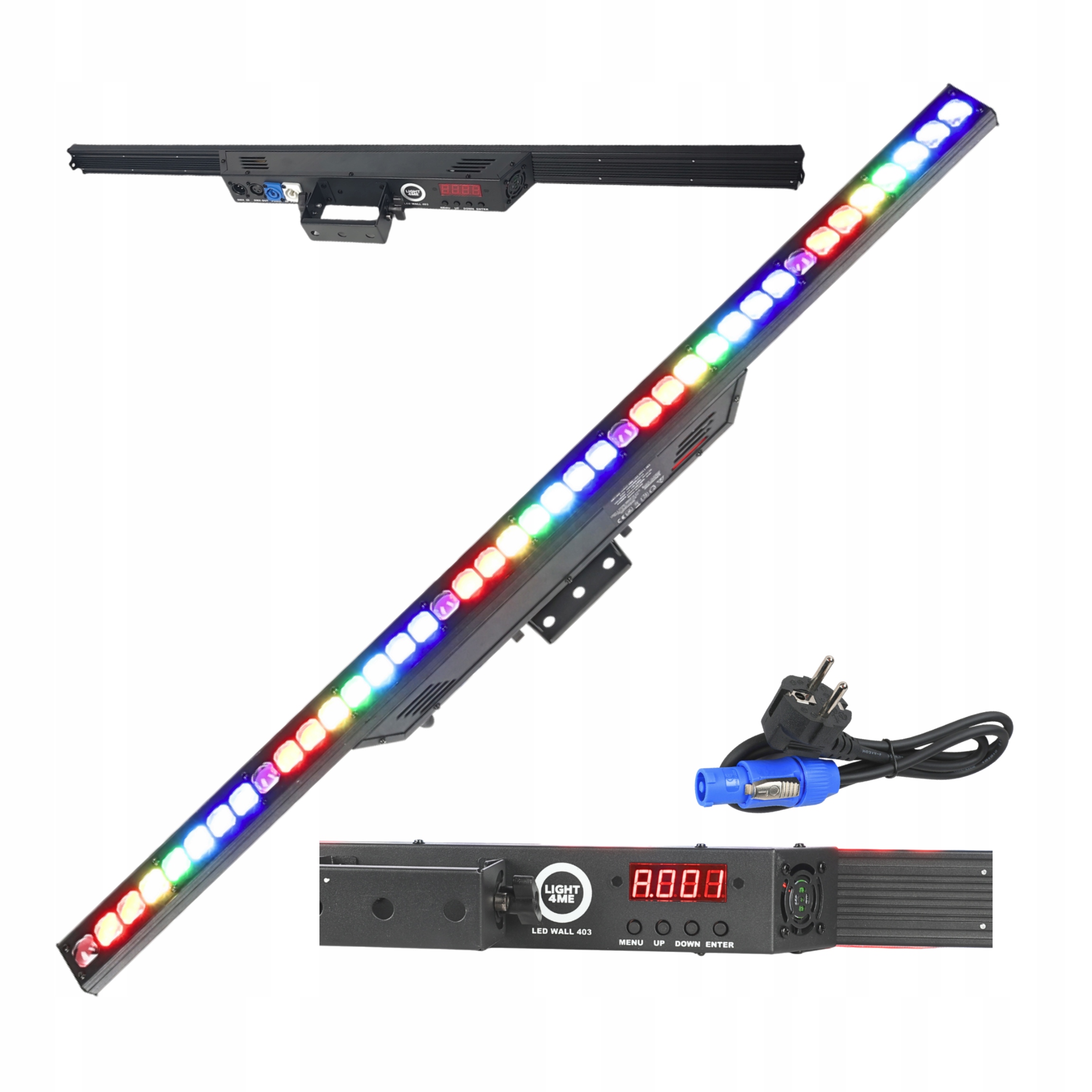 Listwa Oświetleniowa Led Bar Oświetlenie Sceniczne DMX 40x3W Rgb Stroboskop