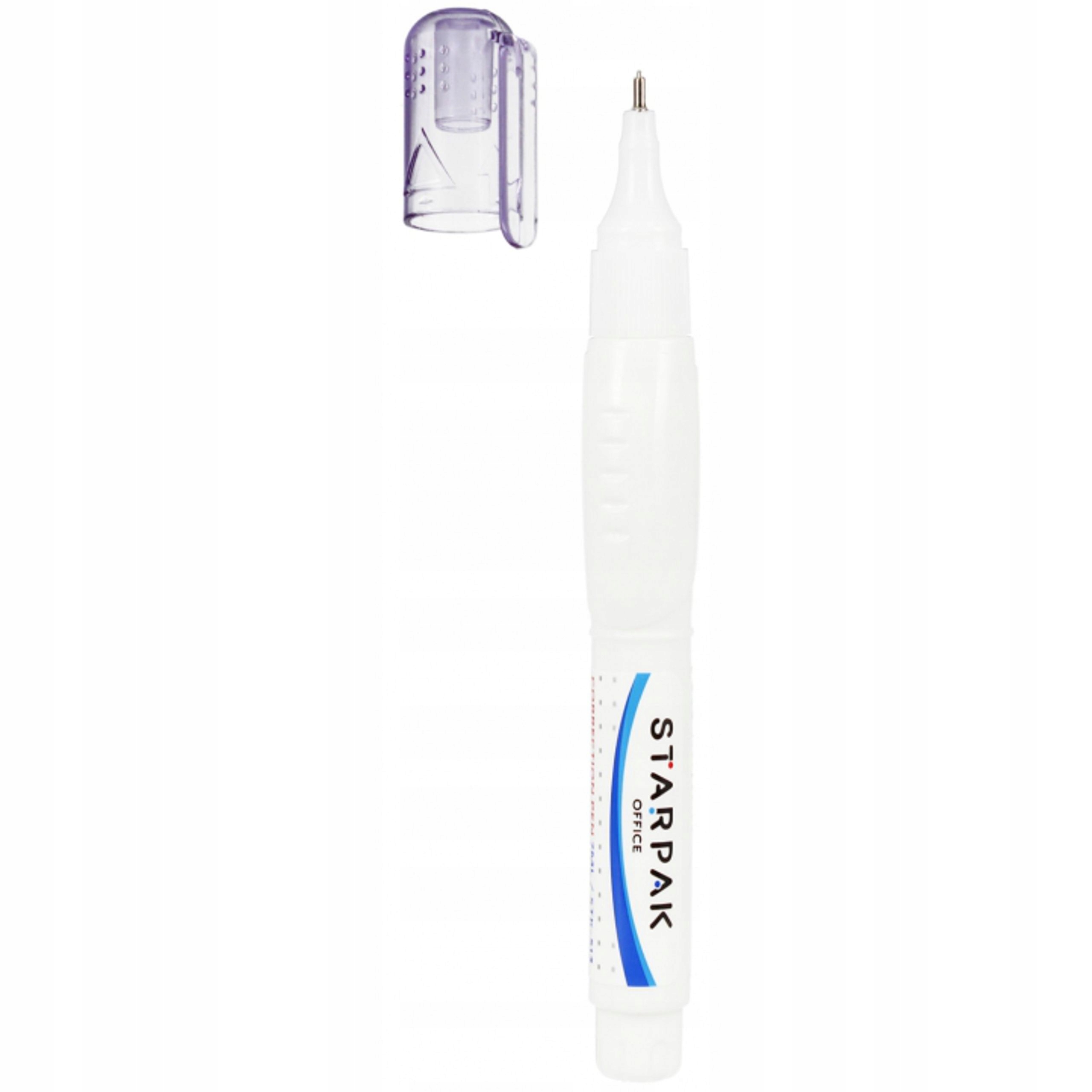 KOREKTOR W PIÓRZE DŁUGOPISIE SZKOLNY METALOWA KOŃCÓWKA 7 ml STARPAK