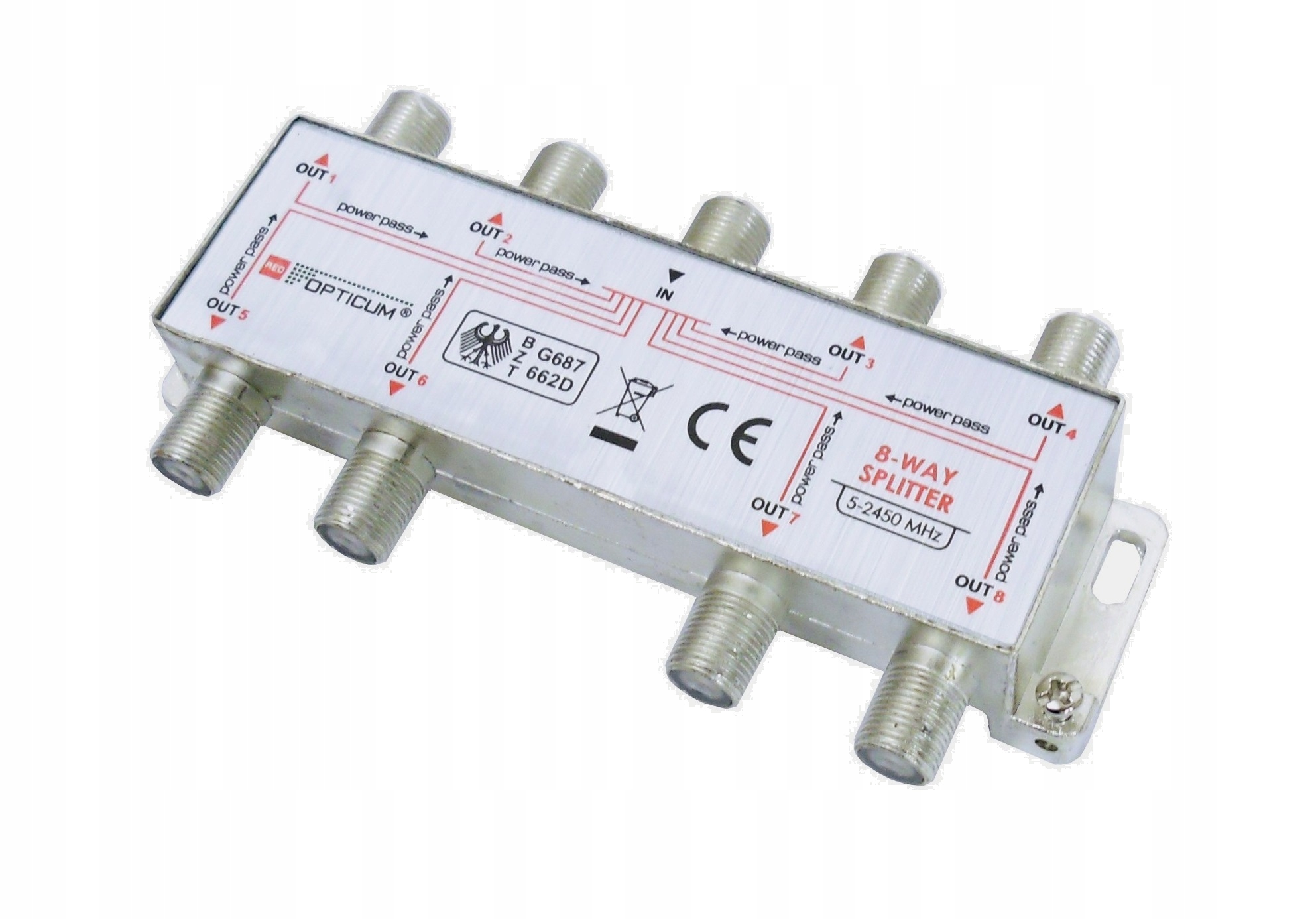 

Splitter Rozdzielacz Antenowy Rozgałęźnik Na 8 Tv