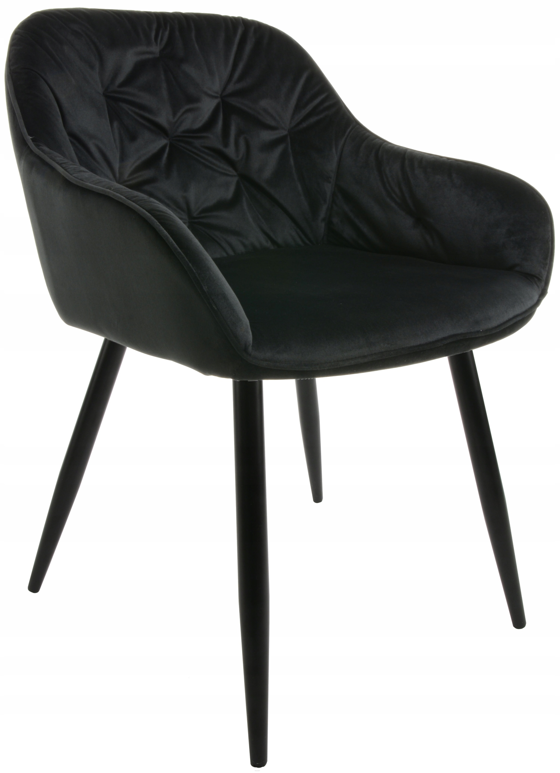 Křeslo Dankor Design Velve velur černé