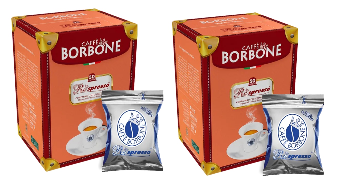 Levně Kapsle pro Nespresso Borbone Respresso Blue Blend 2 x 50 (100 Ks)