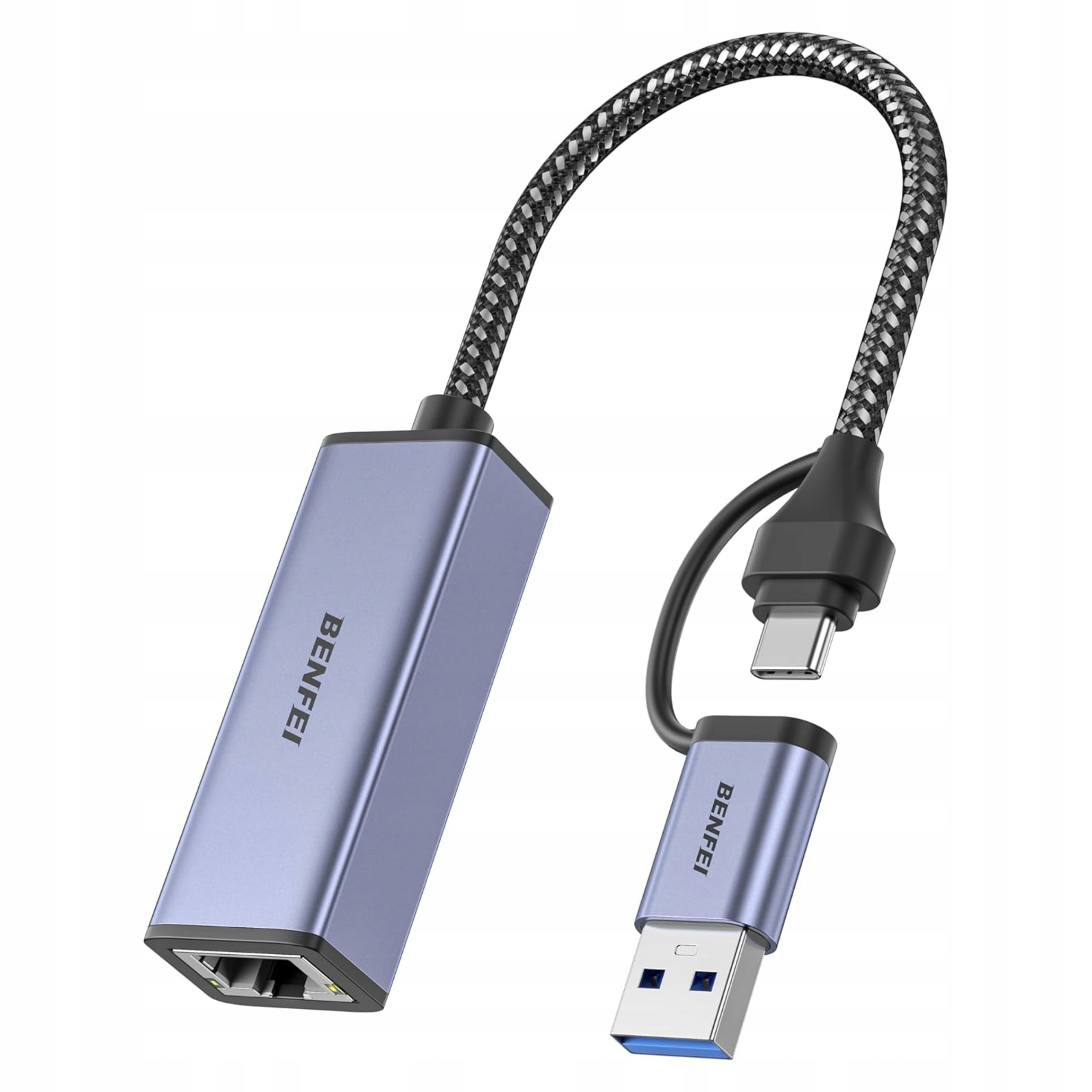 Usb adaptér pro internet pomocí kabelu Lan Gigabit 1000 Mb/s, rychlé připojení