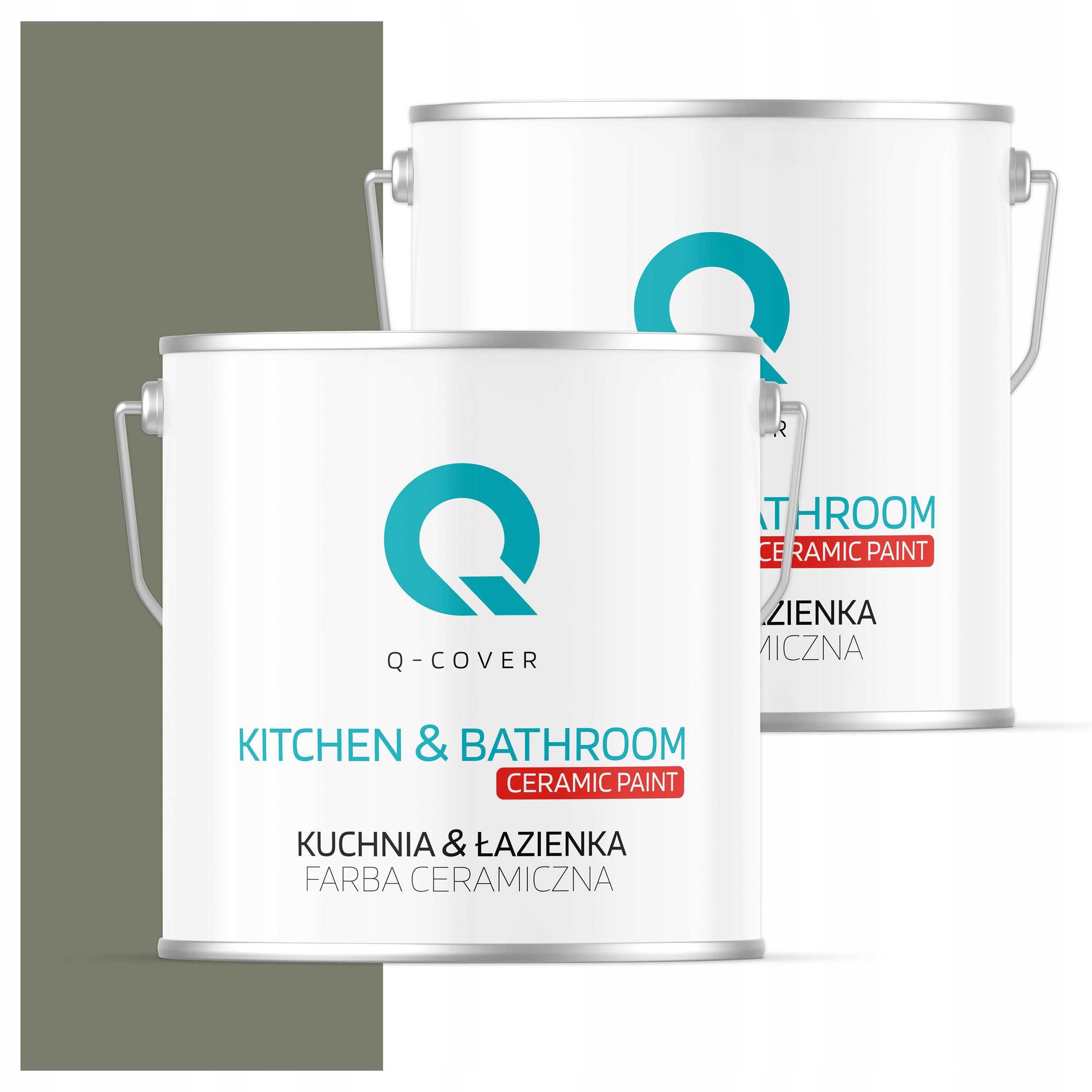 Barva do kuchyně a koupelny Omyvatelná 5L Hluboká matná barva Khaki tmavá H1720